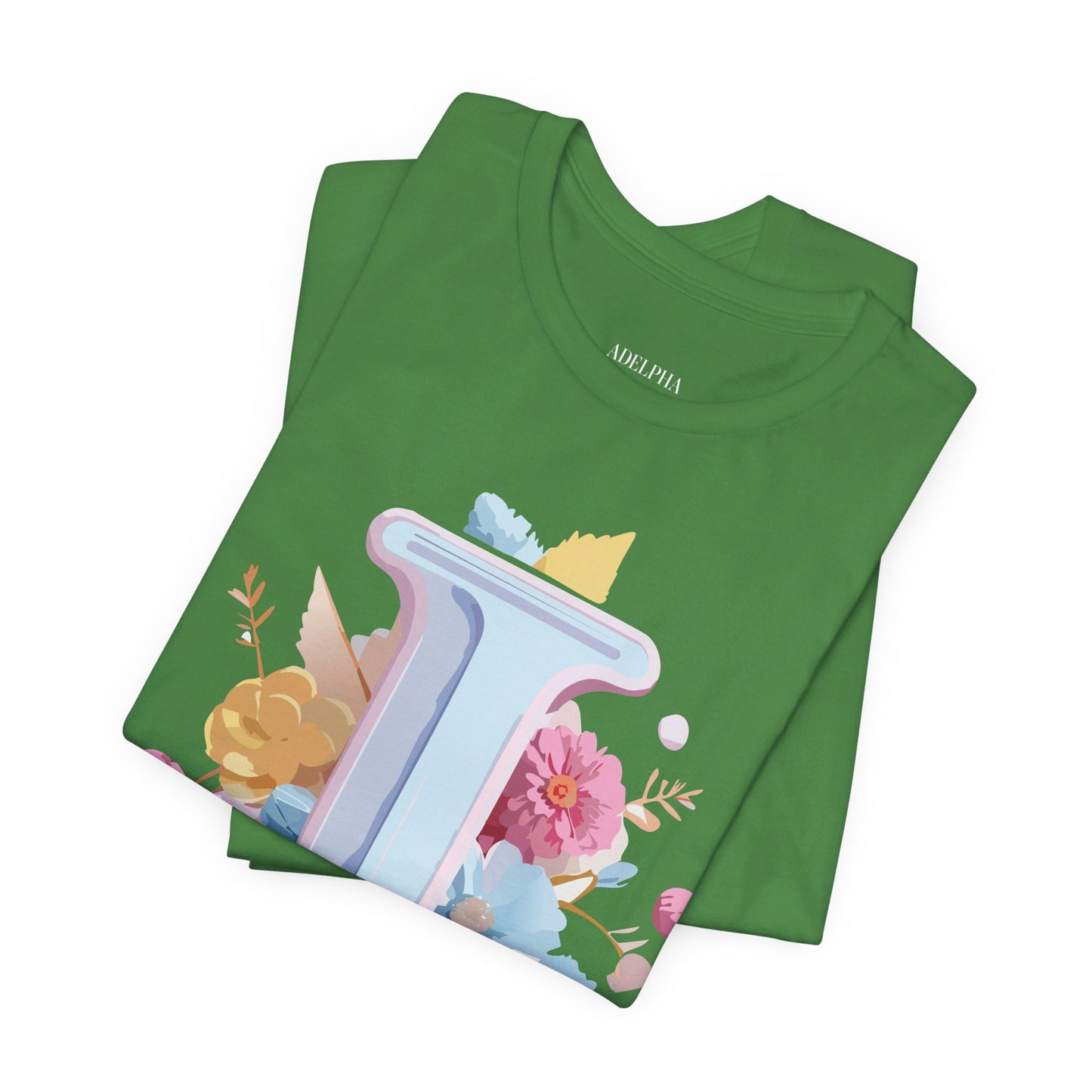 Natural Cotton Tee Shirt - Letters Collection - I Printify