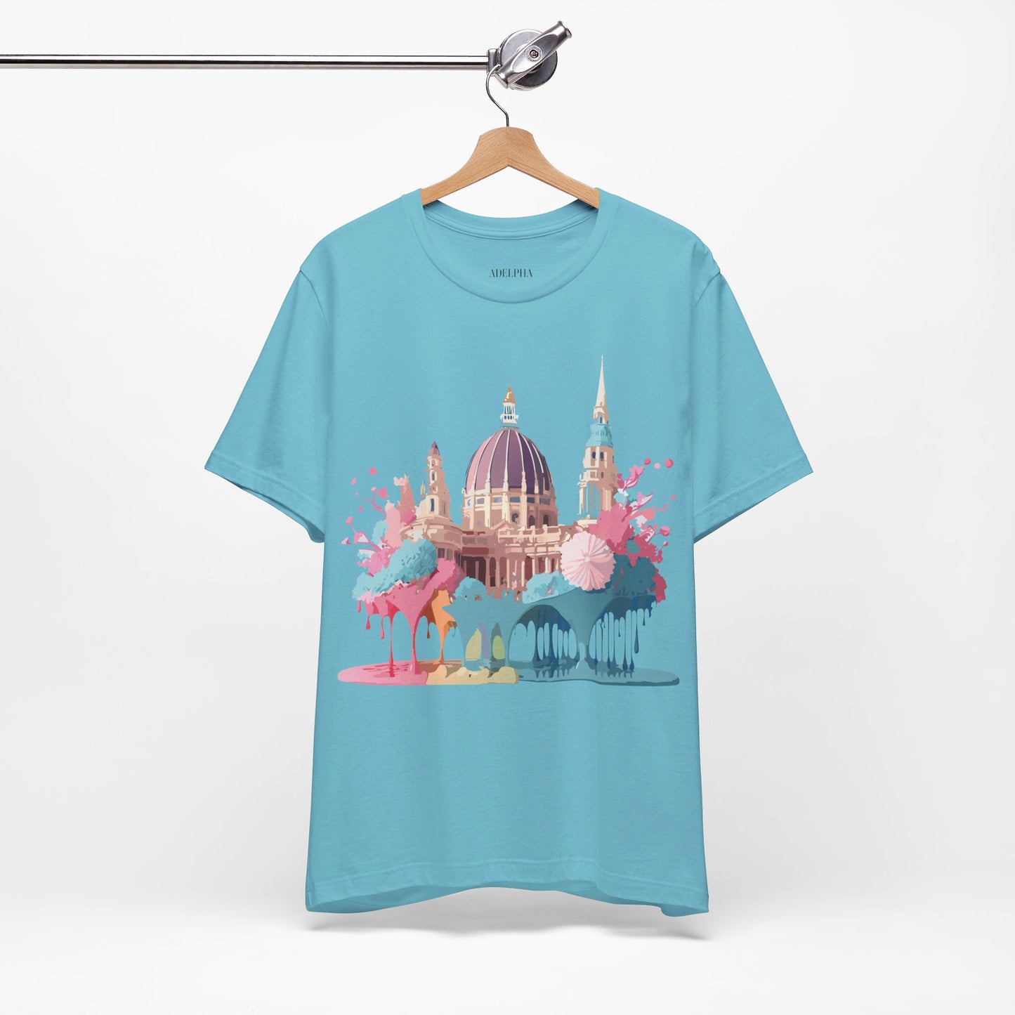 Natural Cotton Tee Shirt - Beautiful Places Collection - Vienna Printify
