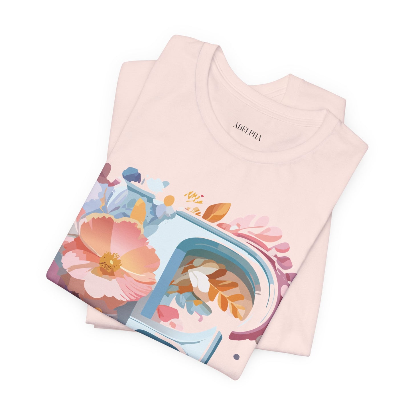 Natural Cotton Tee Shirt - Letters Collection - F Printify