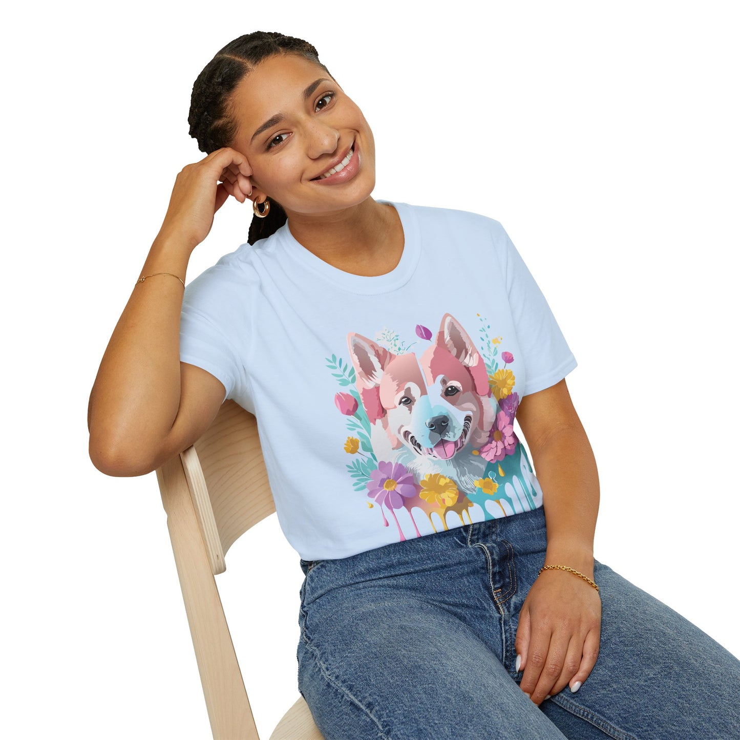 Dog Shirt, Shirt with Dog, Animal Tee, Shirt with Animals
