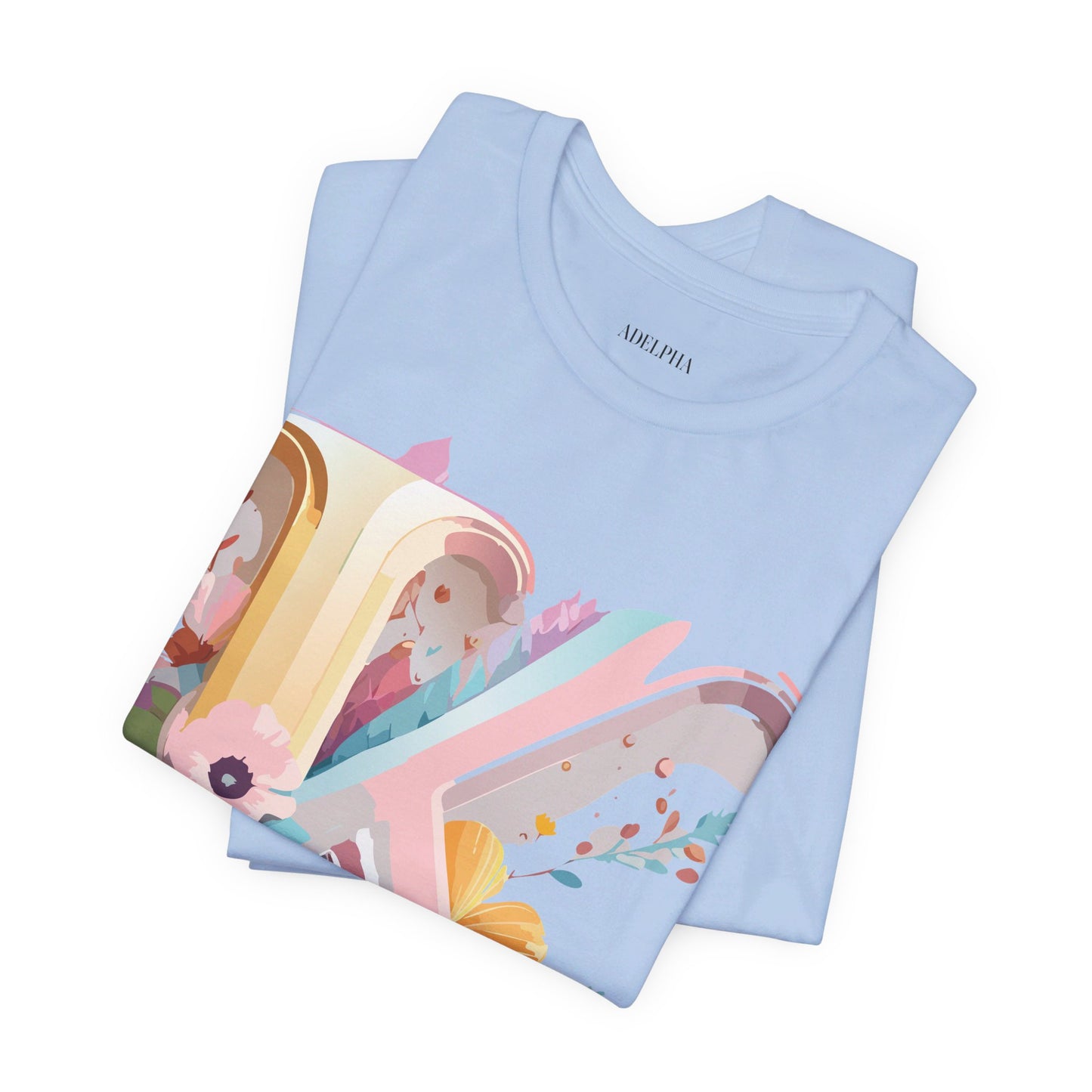 Natural Cotton Tee Shirt - Letters Collection - K Printify