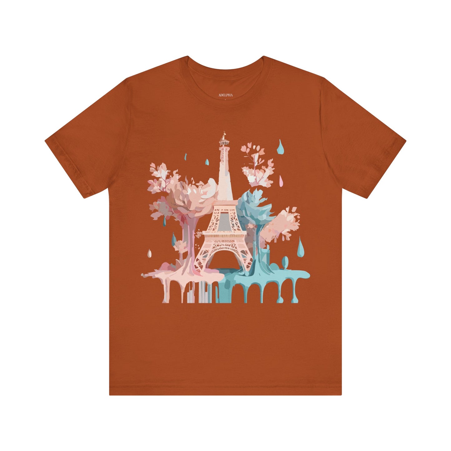 Natural Cotton Tee Shirt - Beautiful Places Collection - Paris Printify
