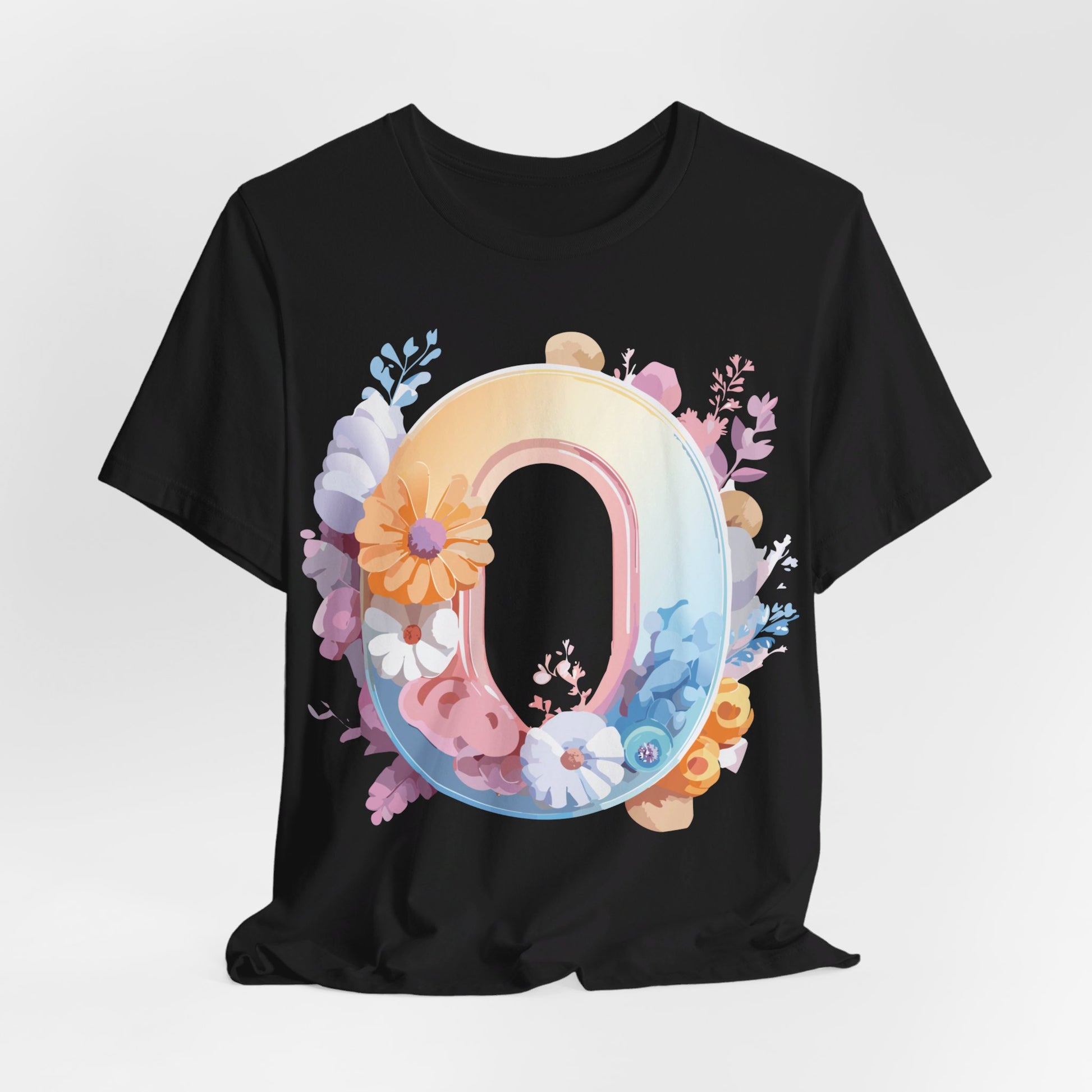 Natural Cotton Tee Shirt - Letters Collection - O Printify