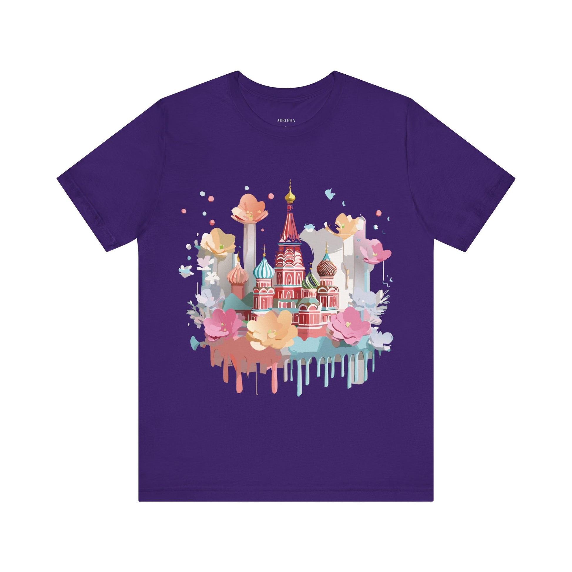 Natural Cotton Tee Shirt - Beautiful Places Collection - Moscow Printify