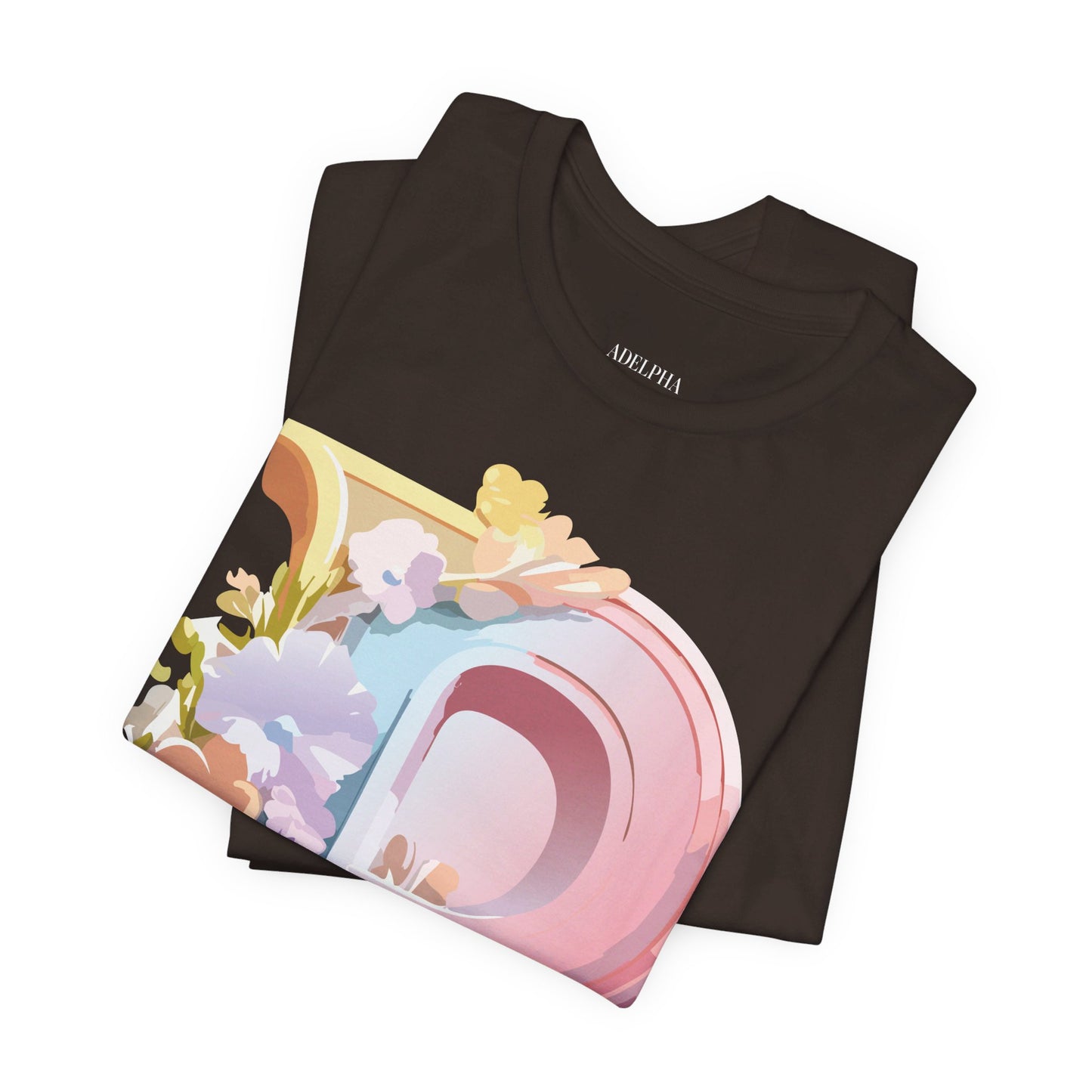 Natural Cotton Tee Shirt - Letters Collection - P Printify