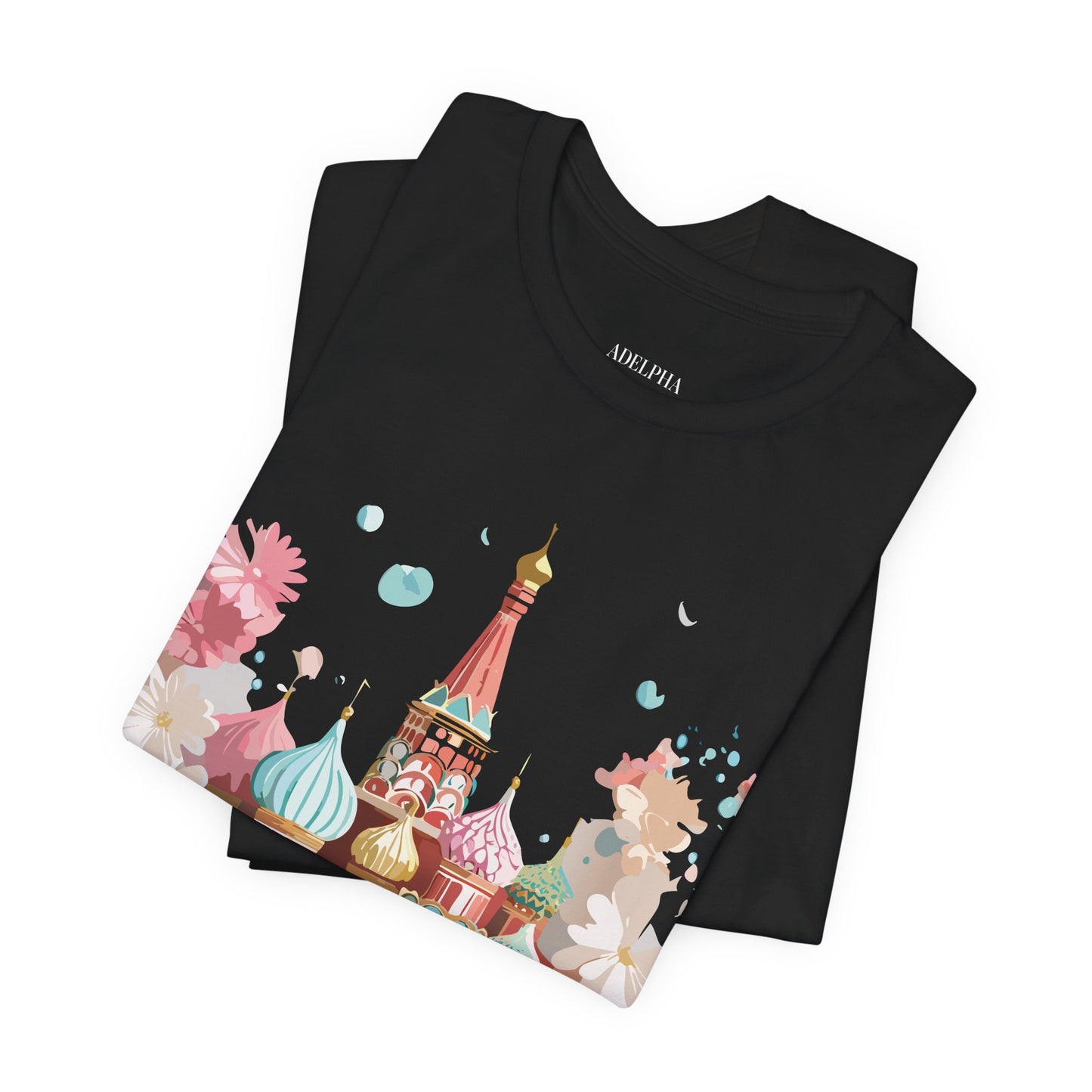 Natural Cotton Tee Shirt - Beautiful Places Collection - Moscow Printify