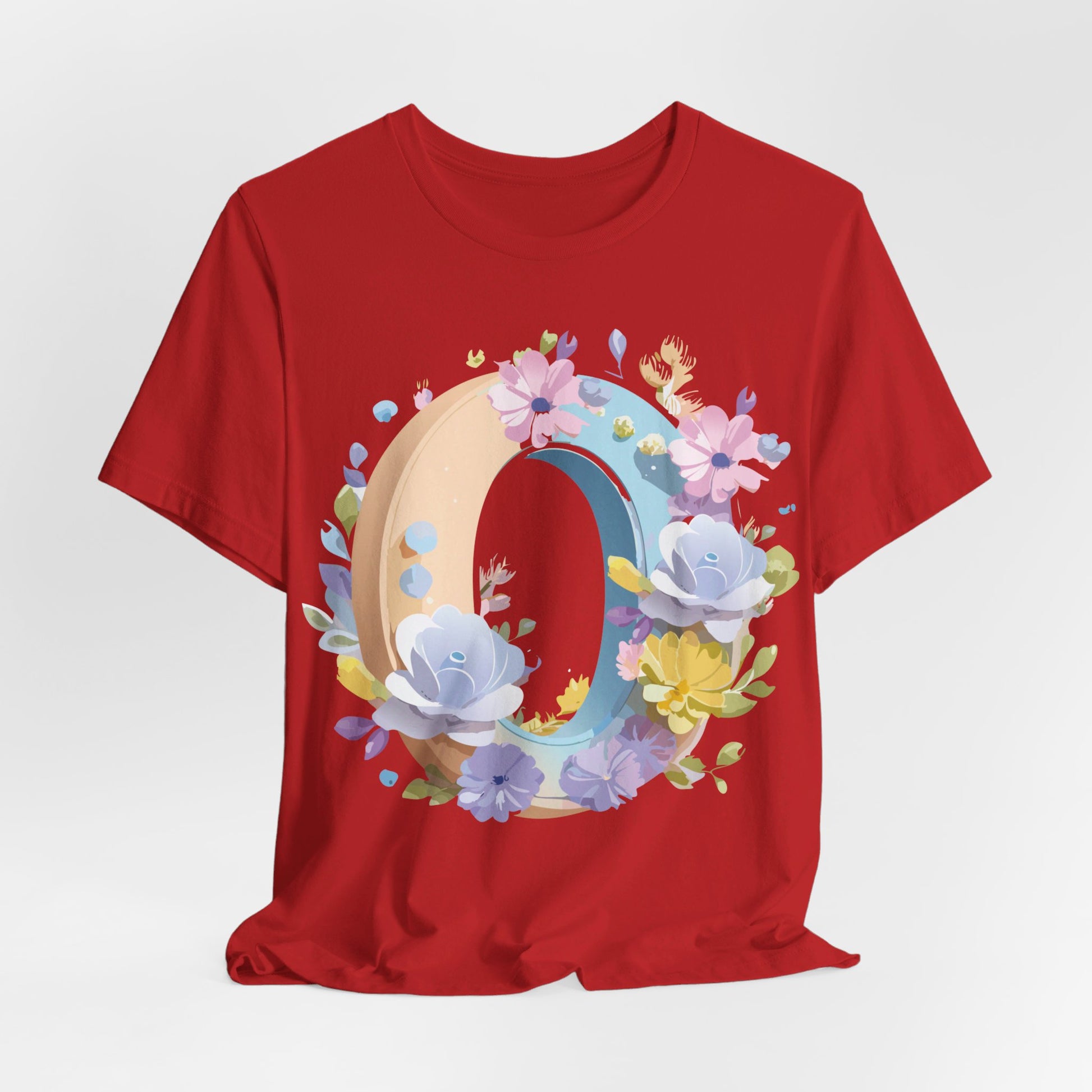 Natural Cotton Tee Shirt - Letters Collection - O Printify
