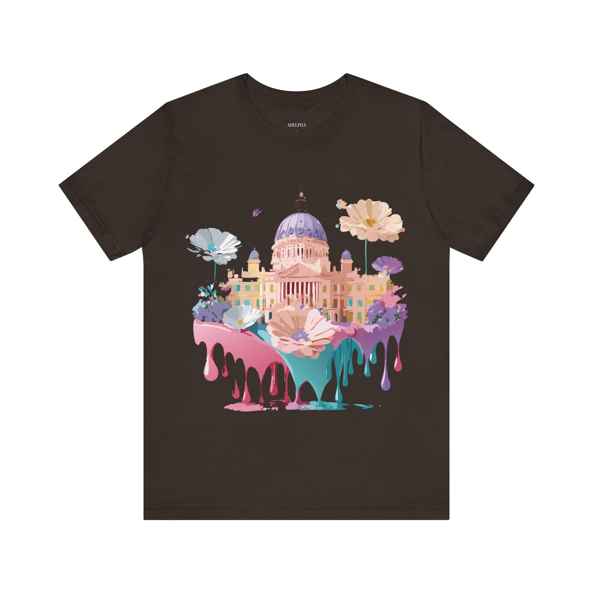 Natural Cotton Tee Shirt - Beautiful Places Collection - Madrid Printify