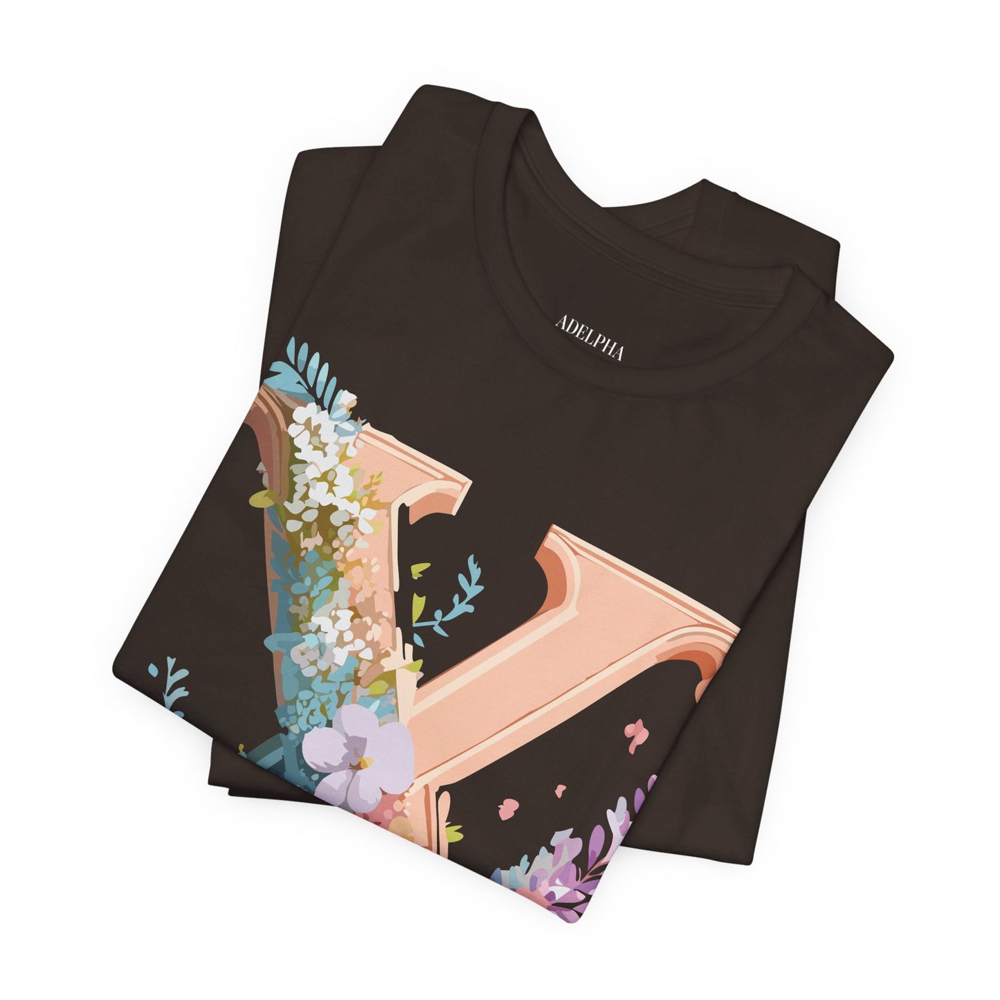 Natural Cotton Tee Shirt - Letters Collection - X Printify