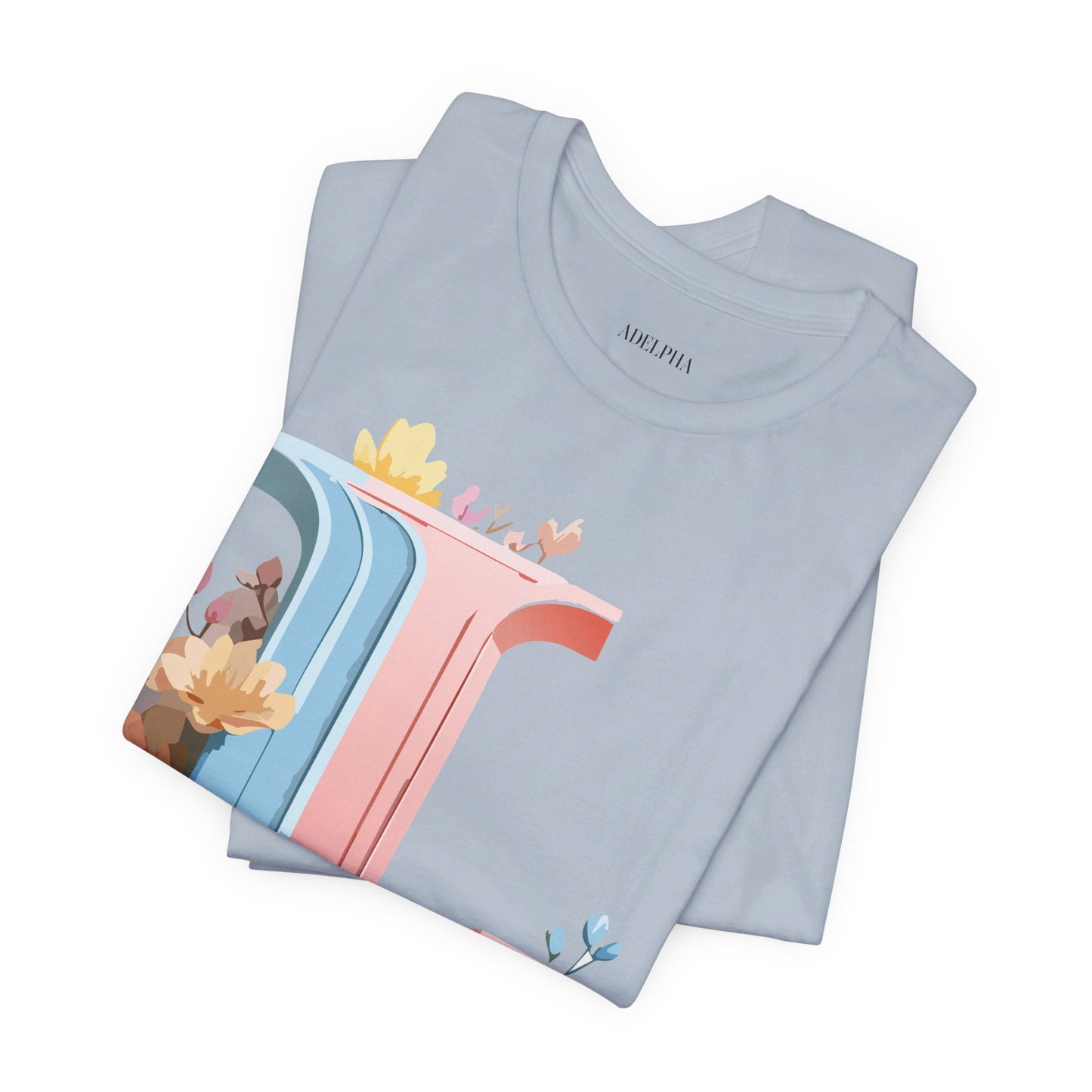 Natural Cotton Tee Shirt - Letters Collection - L Printify