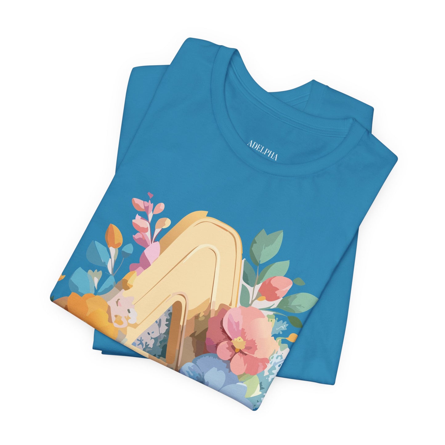 Natural Cotton Tee Shirt - Letters Collection - A Printify
