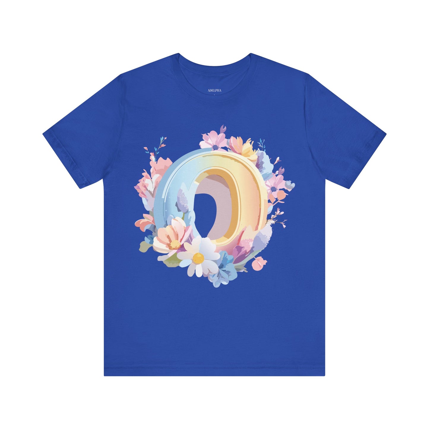 Natural Cotton Tee Shirt - Letters Collection - O Printify