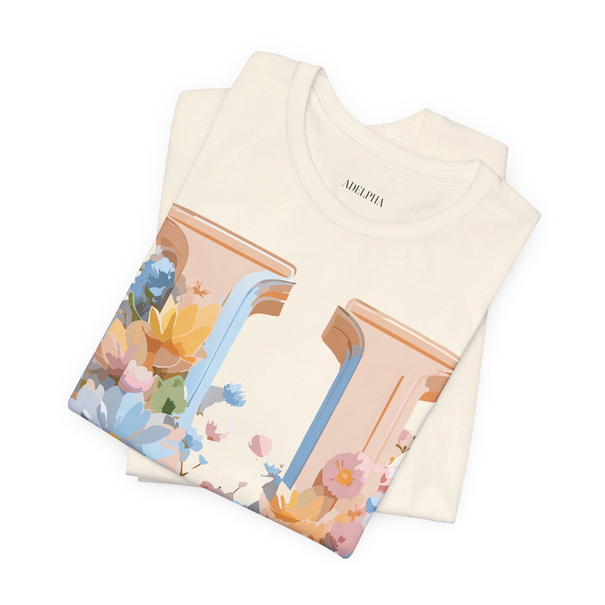 Natural Cotton Tee Shirt - Letters Collection - U Printify