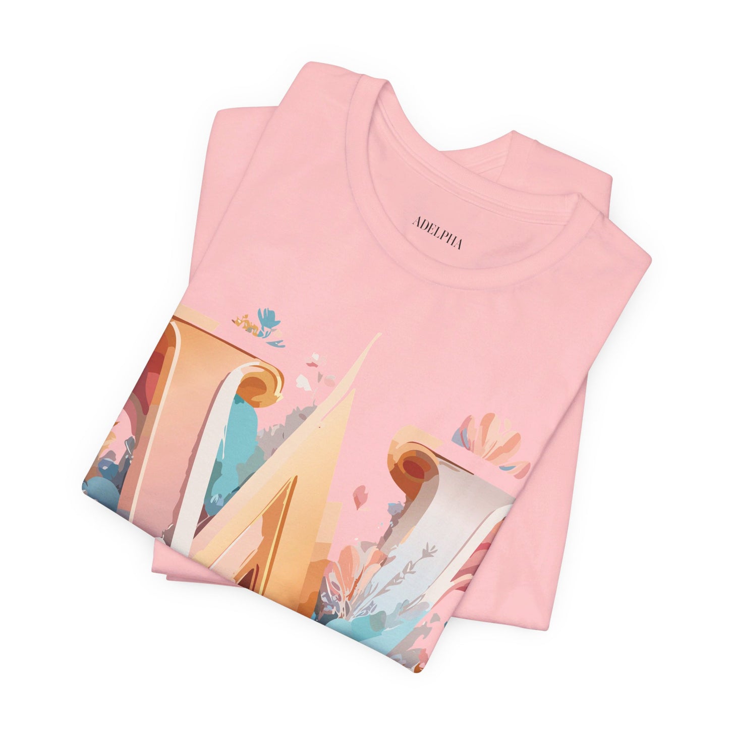 Natural Cotton Tee Shirt - Letters Collection - W Printify