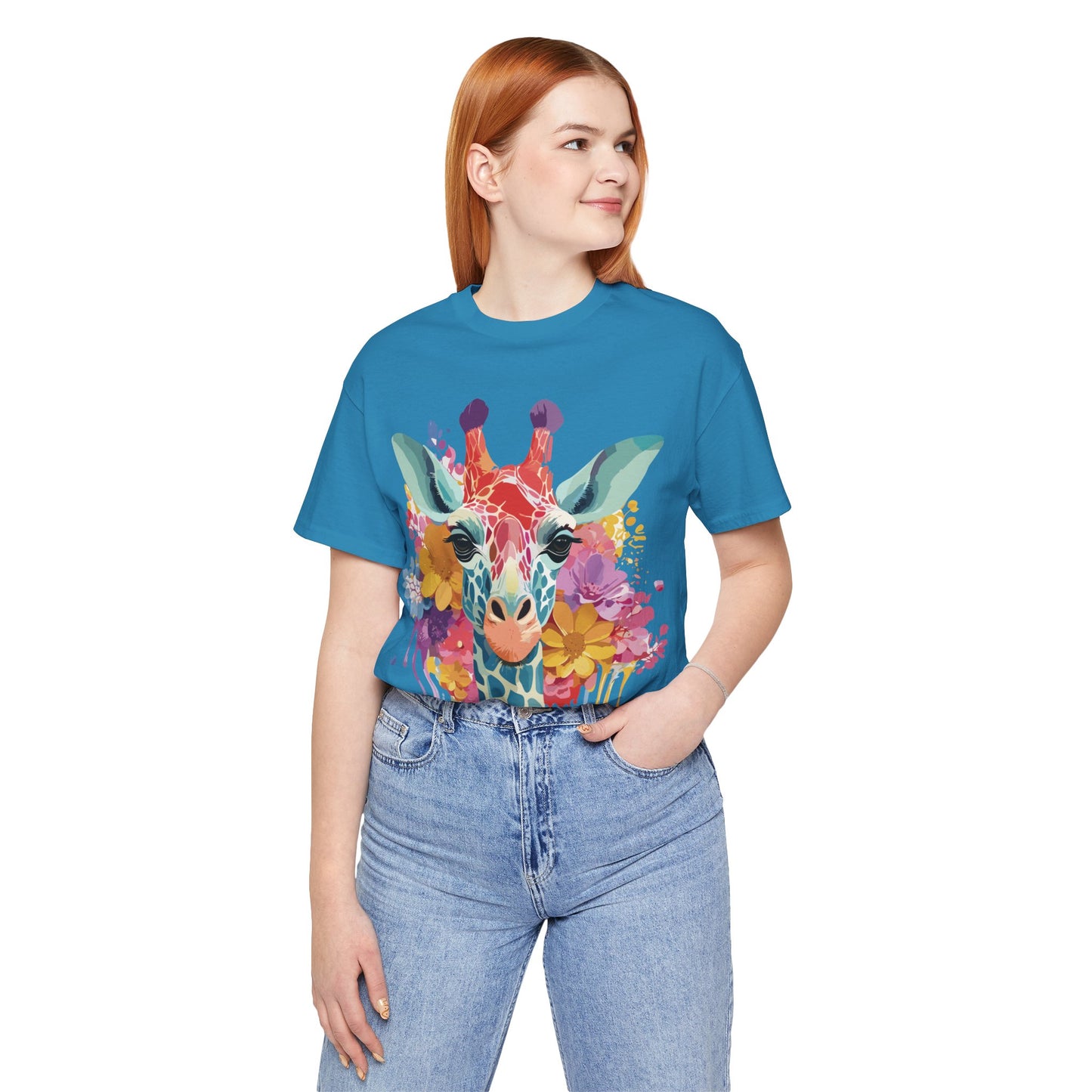 Shirt with Animals | Giraffe Printify