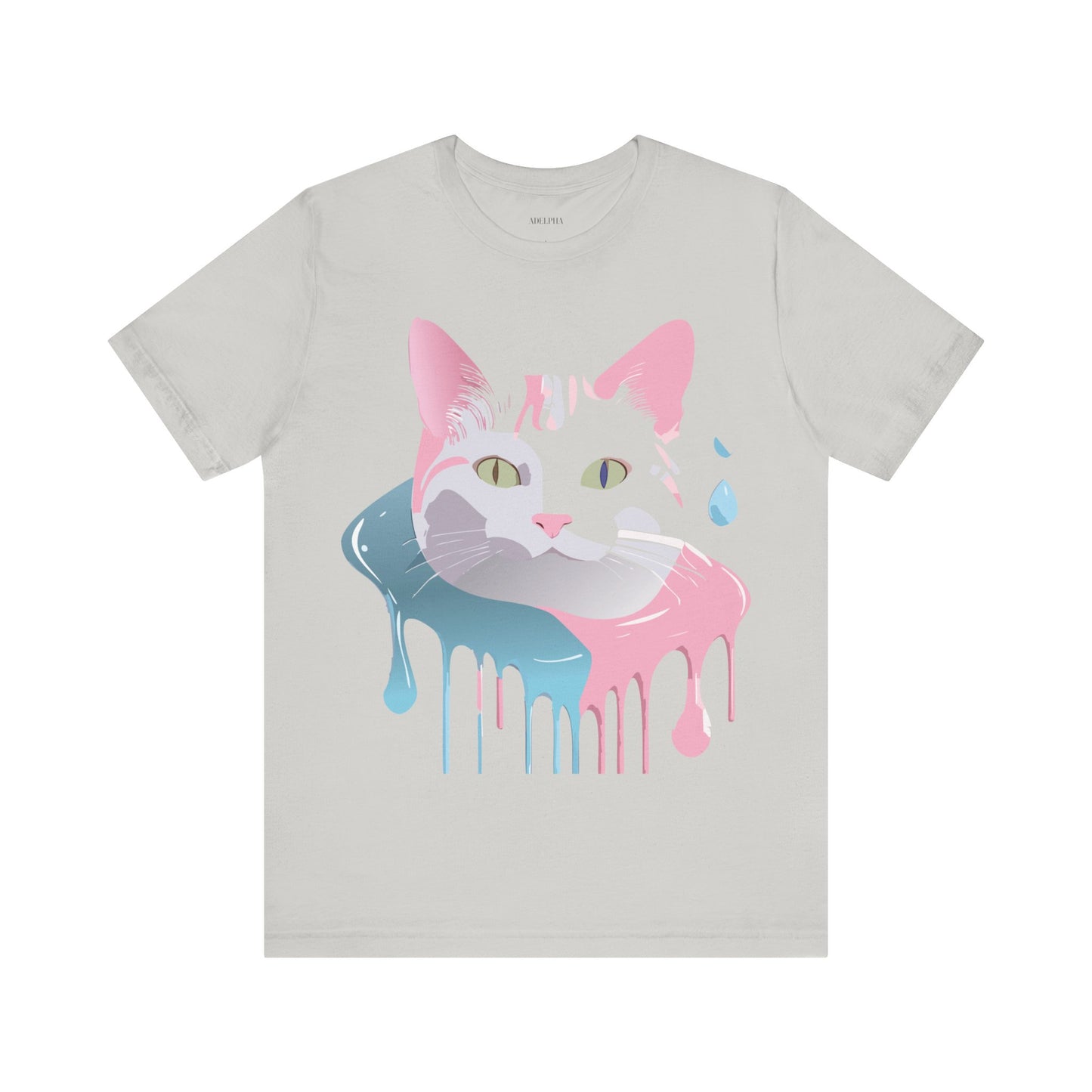 Natural Cotton Tee Shirt with Cat Printify