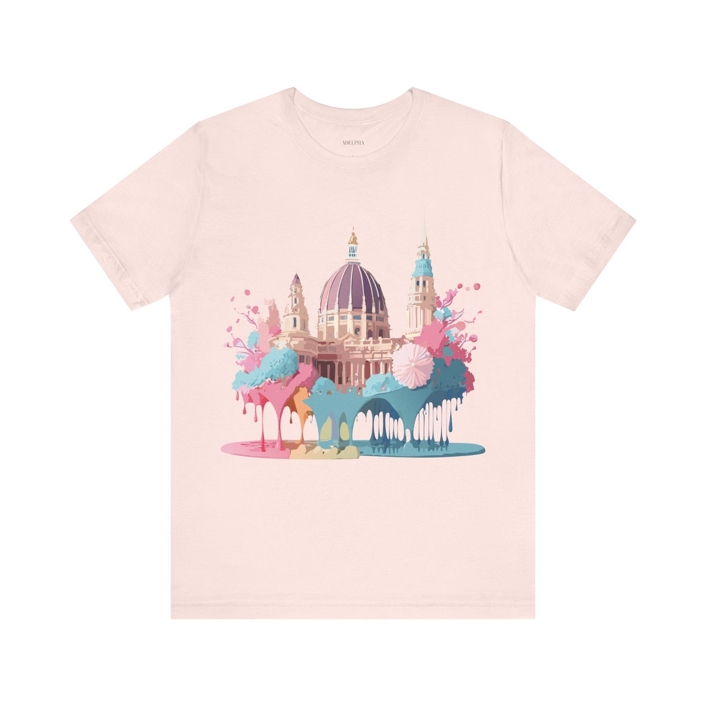 Natural Cotton Tee Shirt - Beautiful Places Collection - Vienna Printify