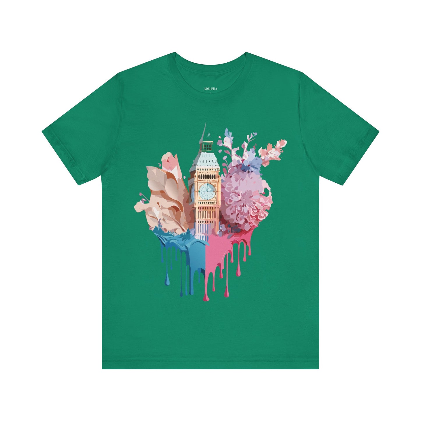 Natural Cotton Tee Shirt - Beautiful Places Collection - London Printify