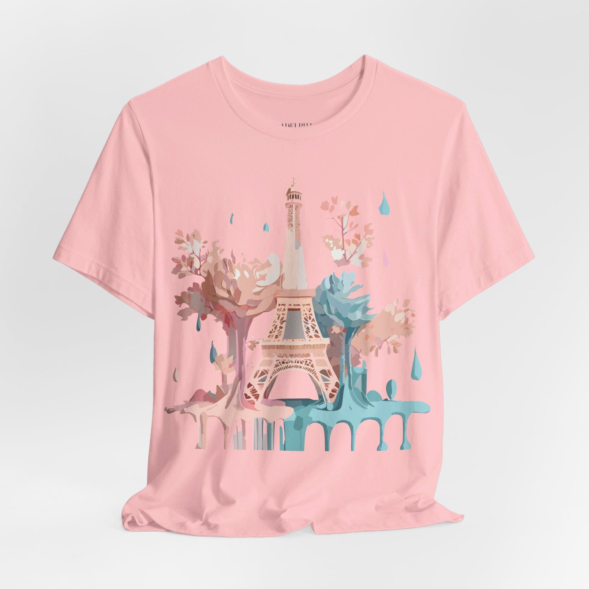 Natural Cotton Tee Shirt - Beautiful Places Collection - Paris Printify