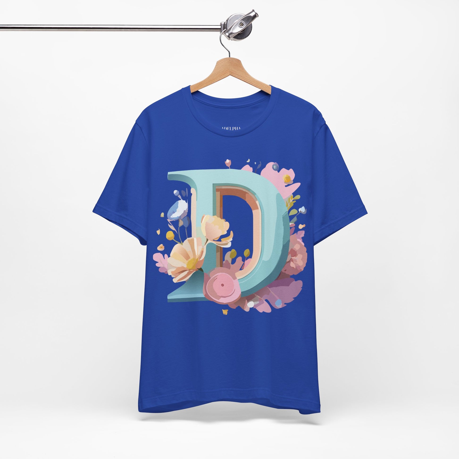 Natural Cotton Tee Shirt - Letters Collection - D Printify