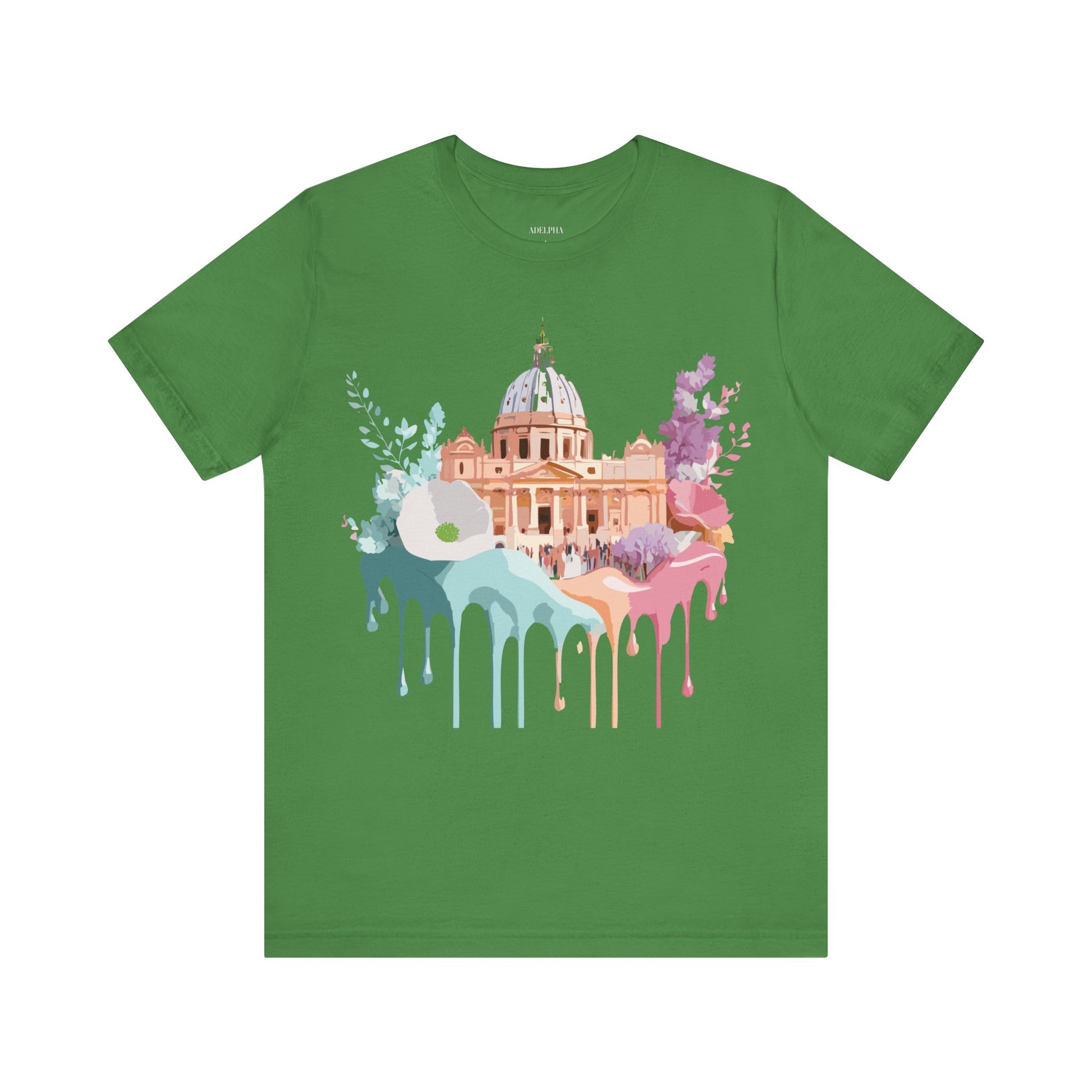 Natural Cotton Tee Shirt - Beautiful Places Collection - Rome Printify