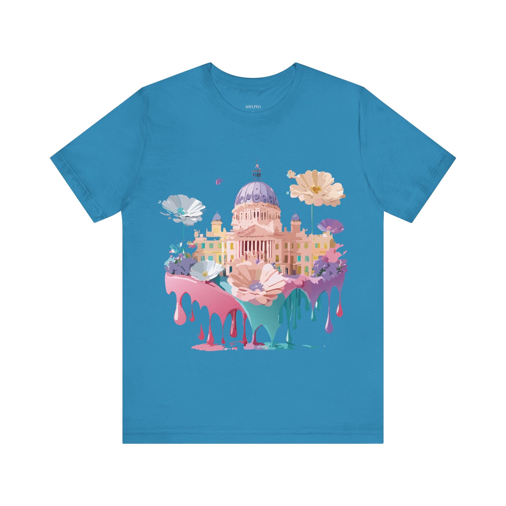 Natural Cotton Tee Shirt - Beautiful Places Collection - Madrid Printify