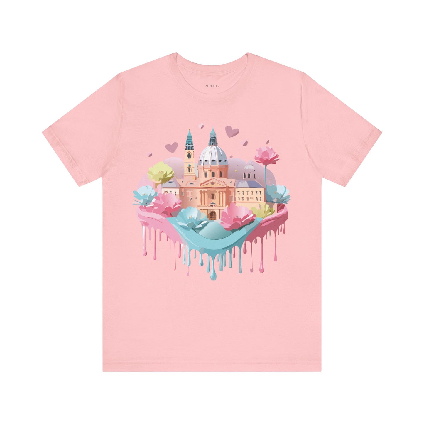 Natural Cotton Tee Shirt - Beautiful Places Collection - Prague Printify