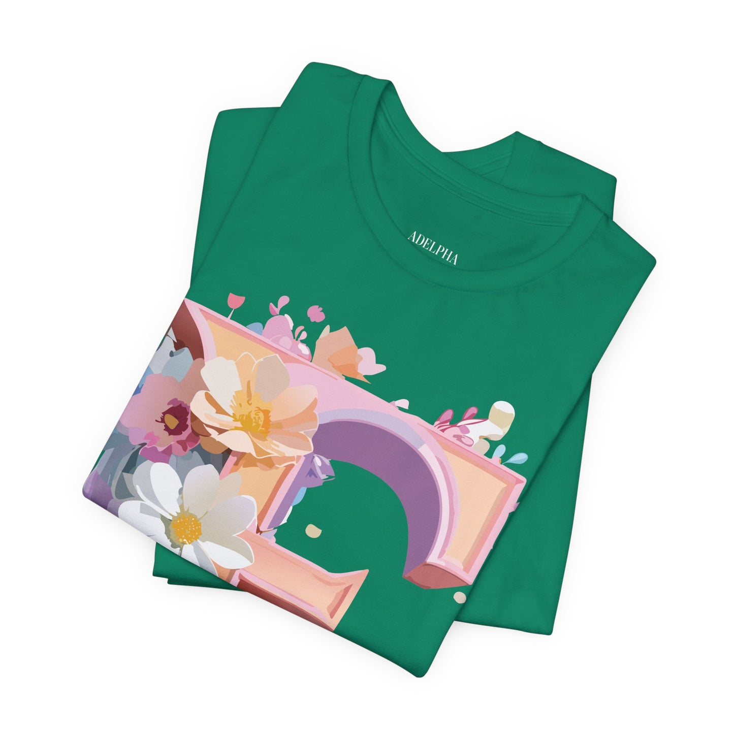 Natural Cotton Tee Shirt - Letters Collection - E Printify