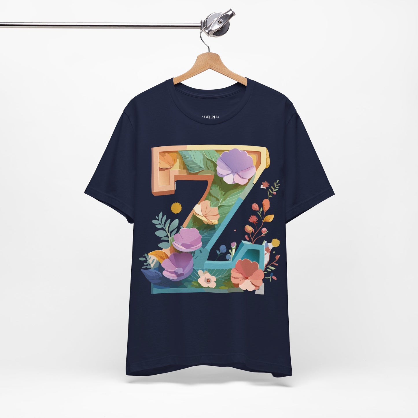 Natural Cotton Tee Shirt - Letters Collection - Z Printify