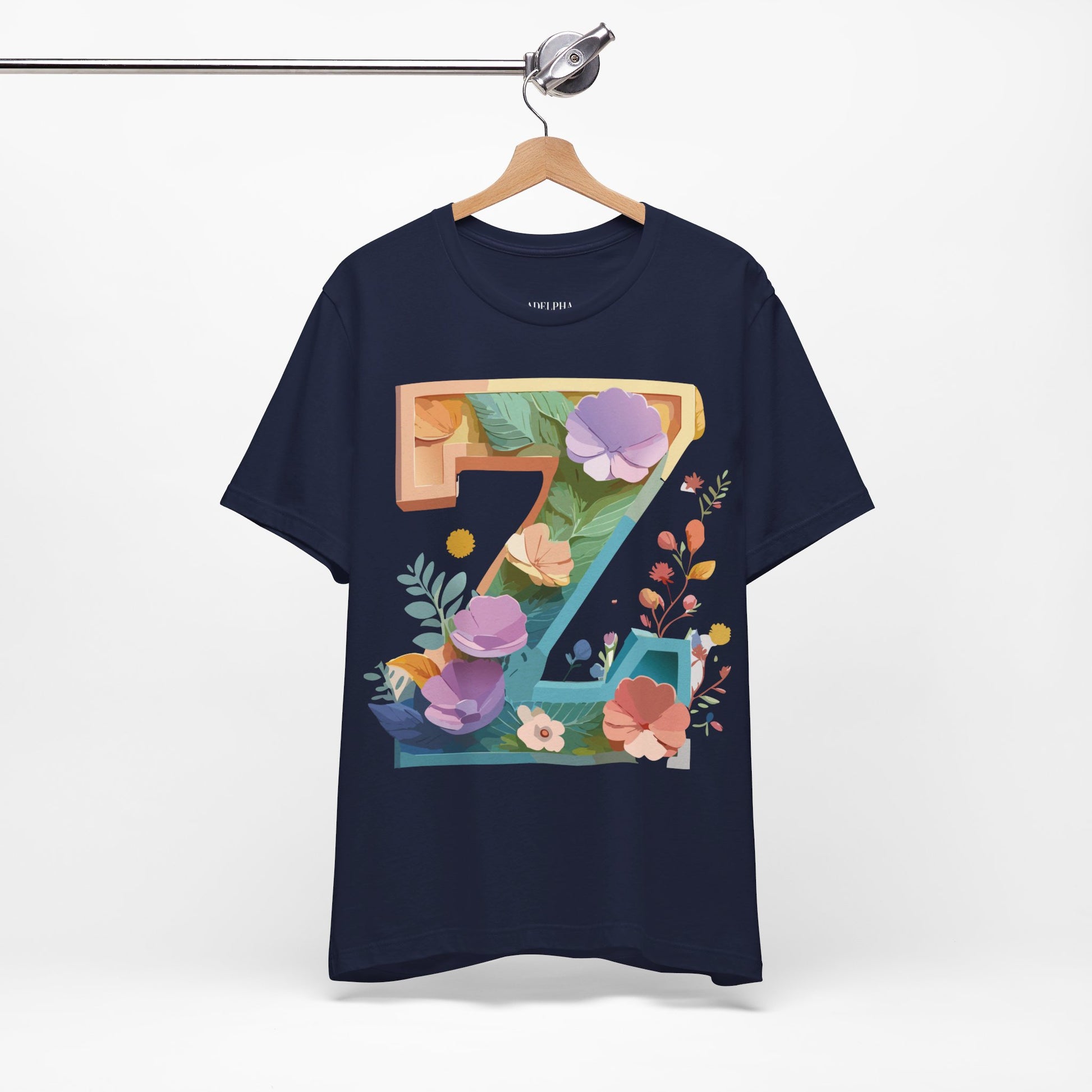 Natural Cotton Tee Shirt - Letters Collection - Z Printify