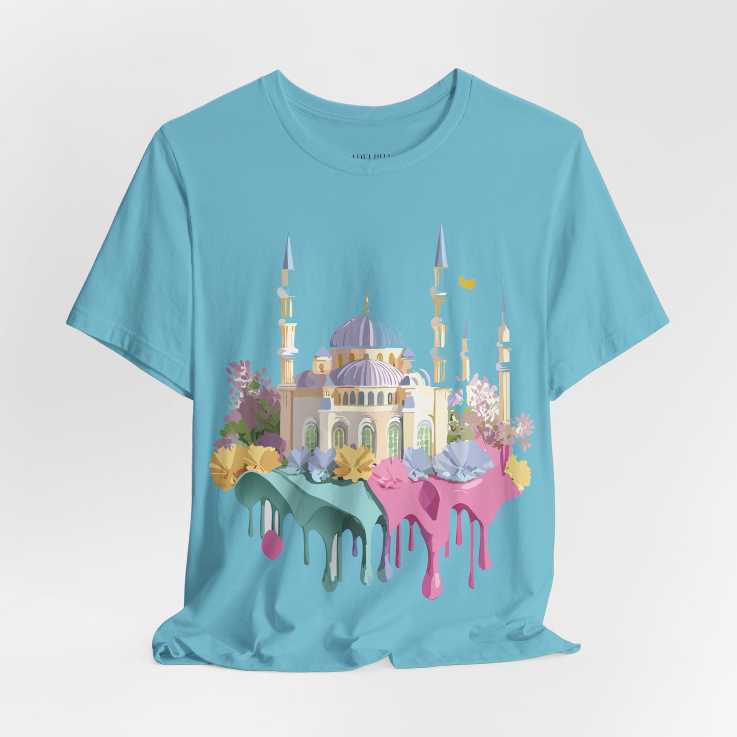 Natural Cotton Tee Shirt - Istanbul, Turkey Printify