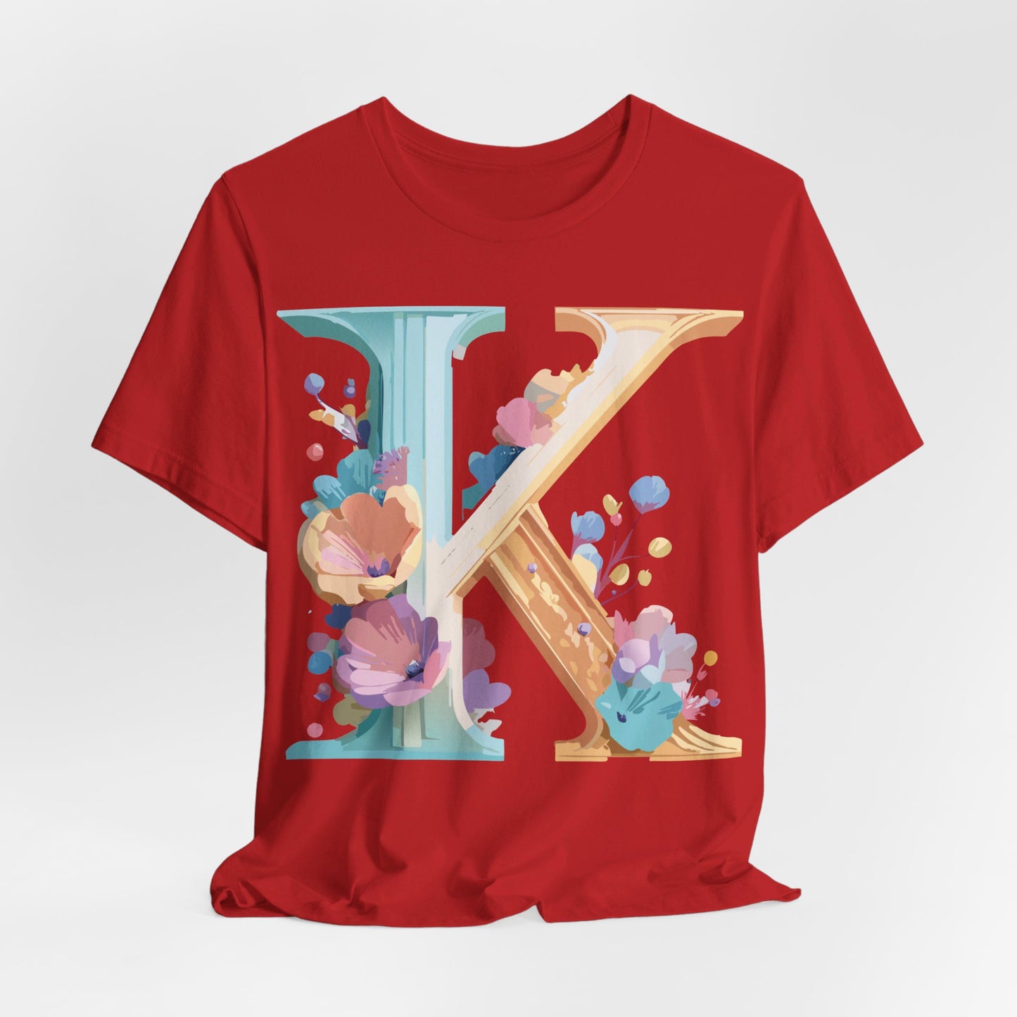 Natural Cotton Tee Shirt - Letters Collection - K Printify