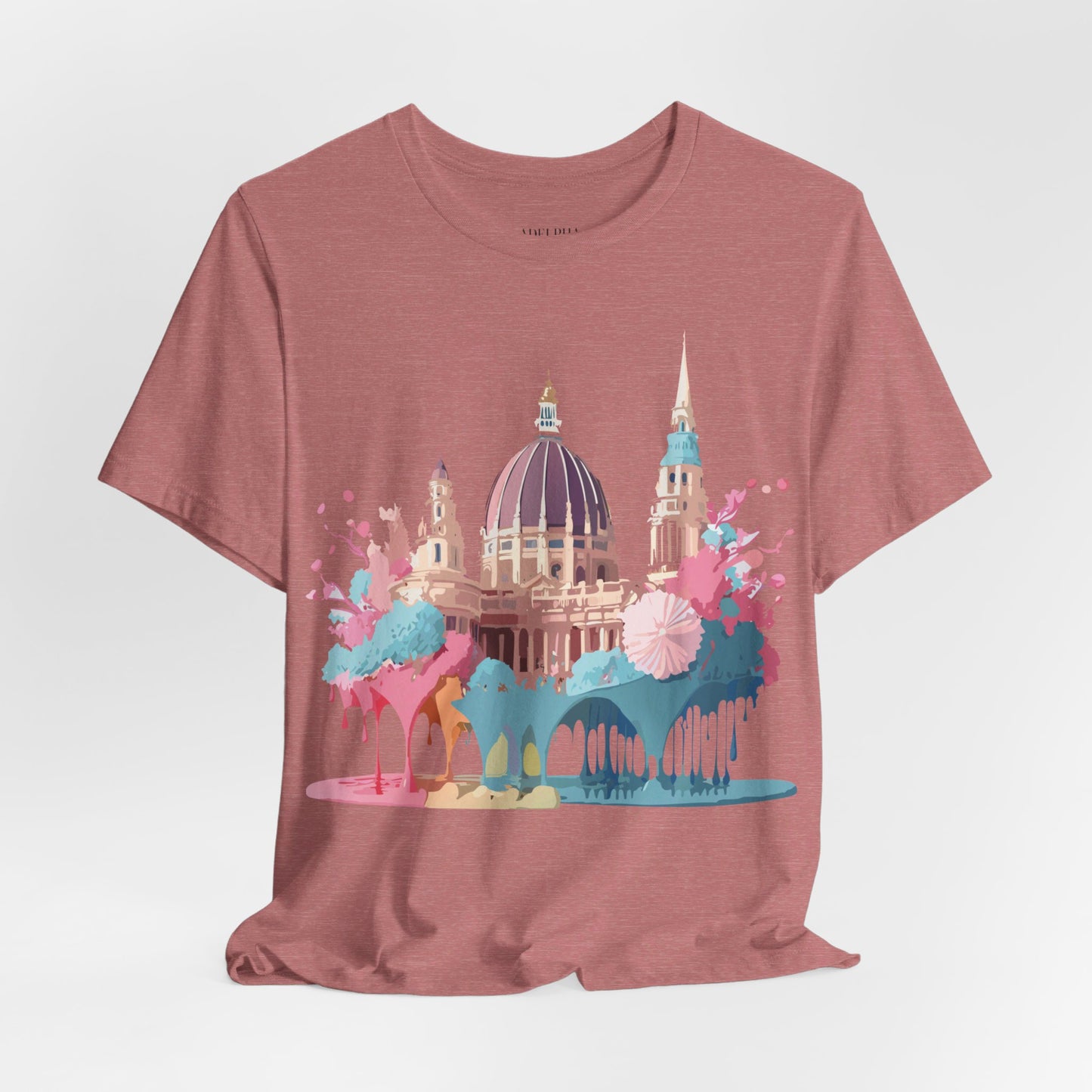 Natural Cotton Tee Shirt - Beautiful Places Collection - Vienna Printify