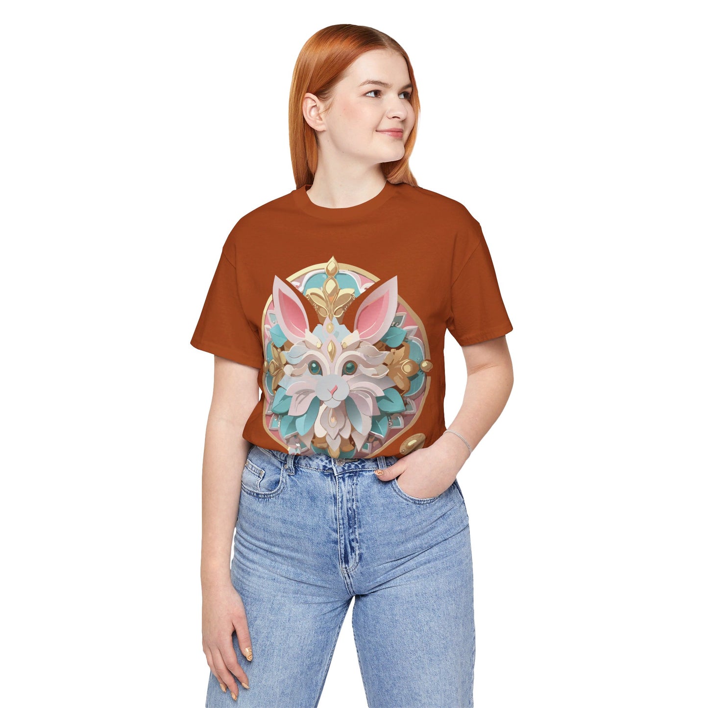 Natural Cotton Tee Shirt - Medallion Collection Printify
