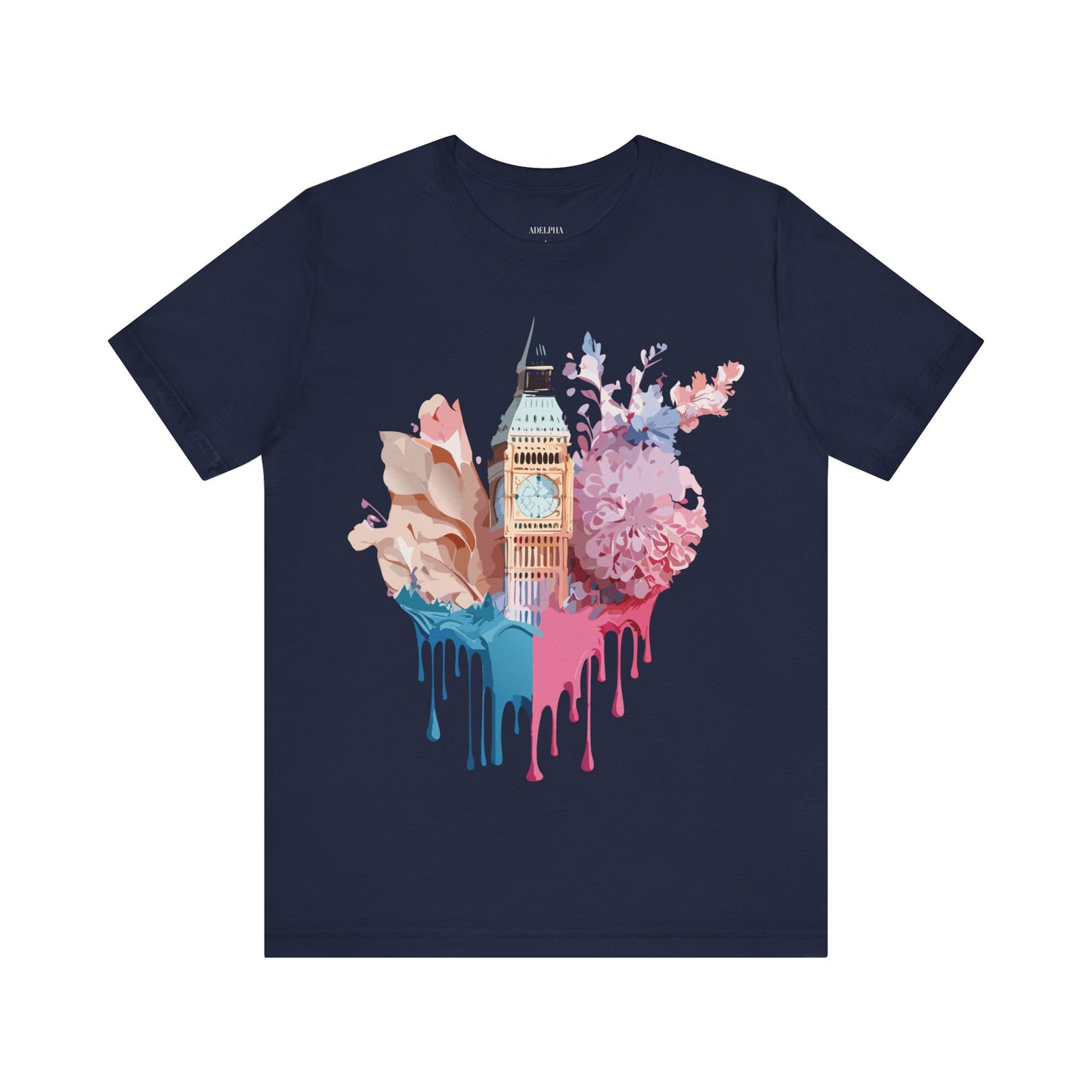 Natural Cotton Tee Shirt - Beautiful Places Collection - London Printify