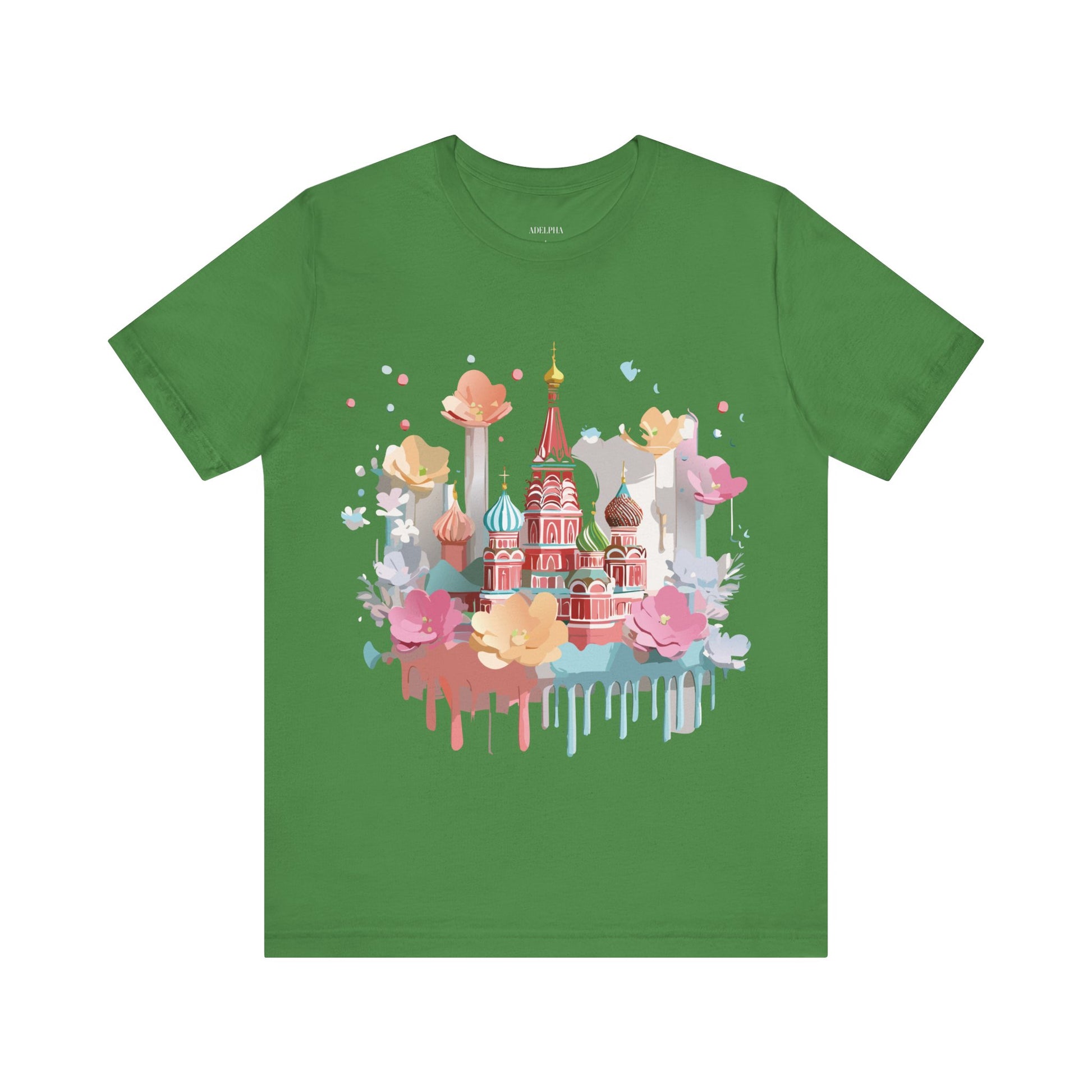 Natural Cotton Tee Shirt - Beautiful Places Collection - Moscow Printify