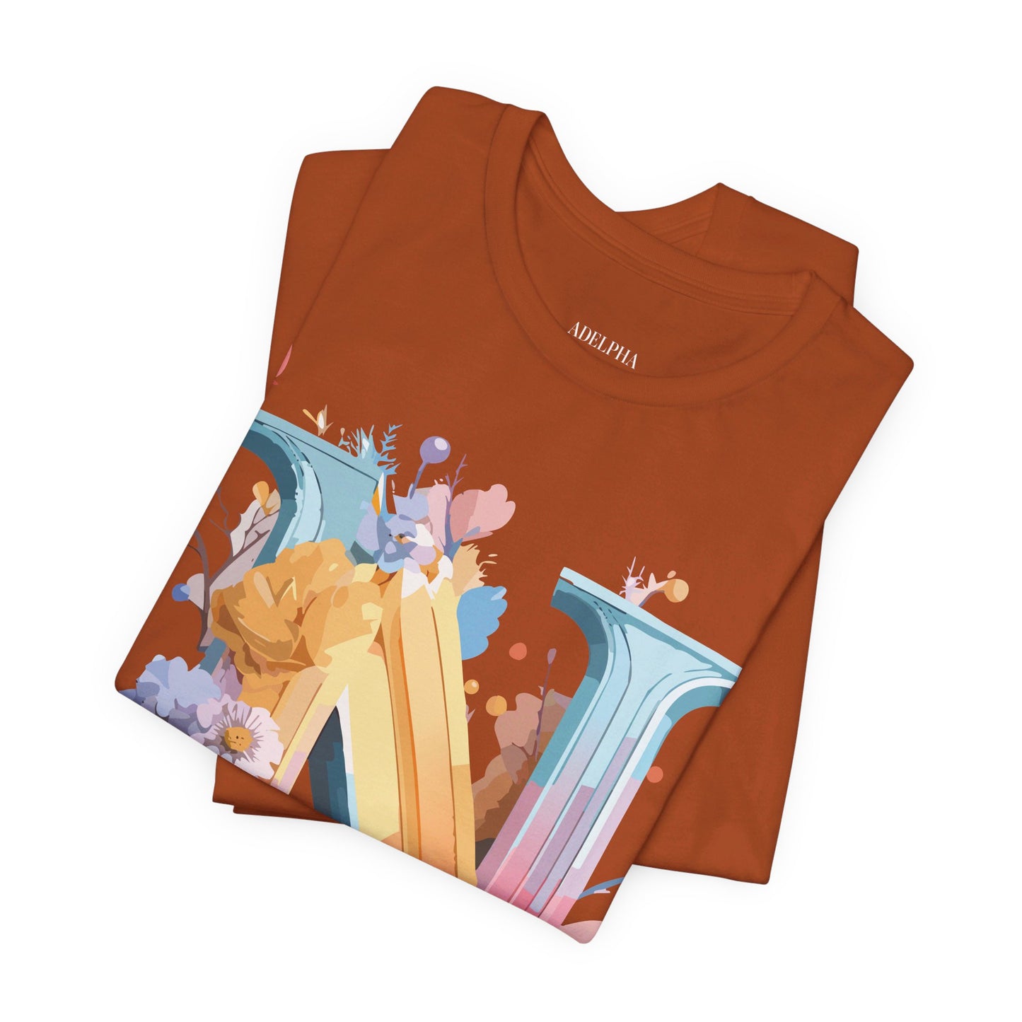 Natural Cotton Tee Shirt - Letters Collection - N Printify