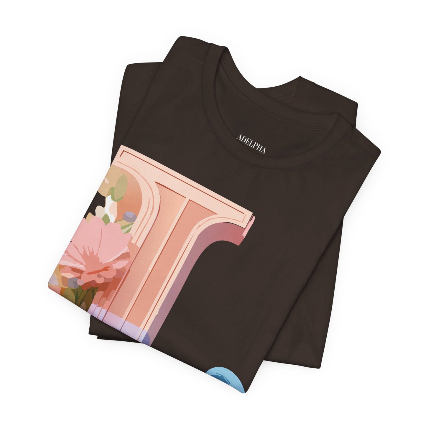 Natural Cotton Tee Shirt - Letters Collection - L Printify