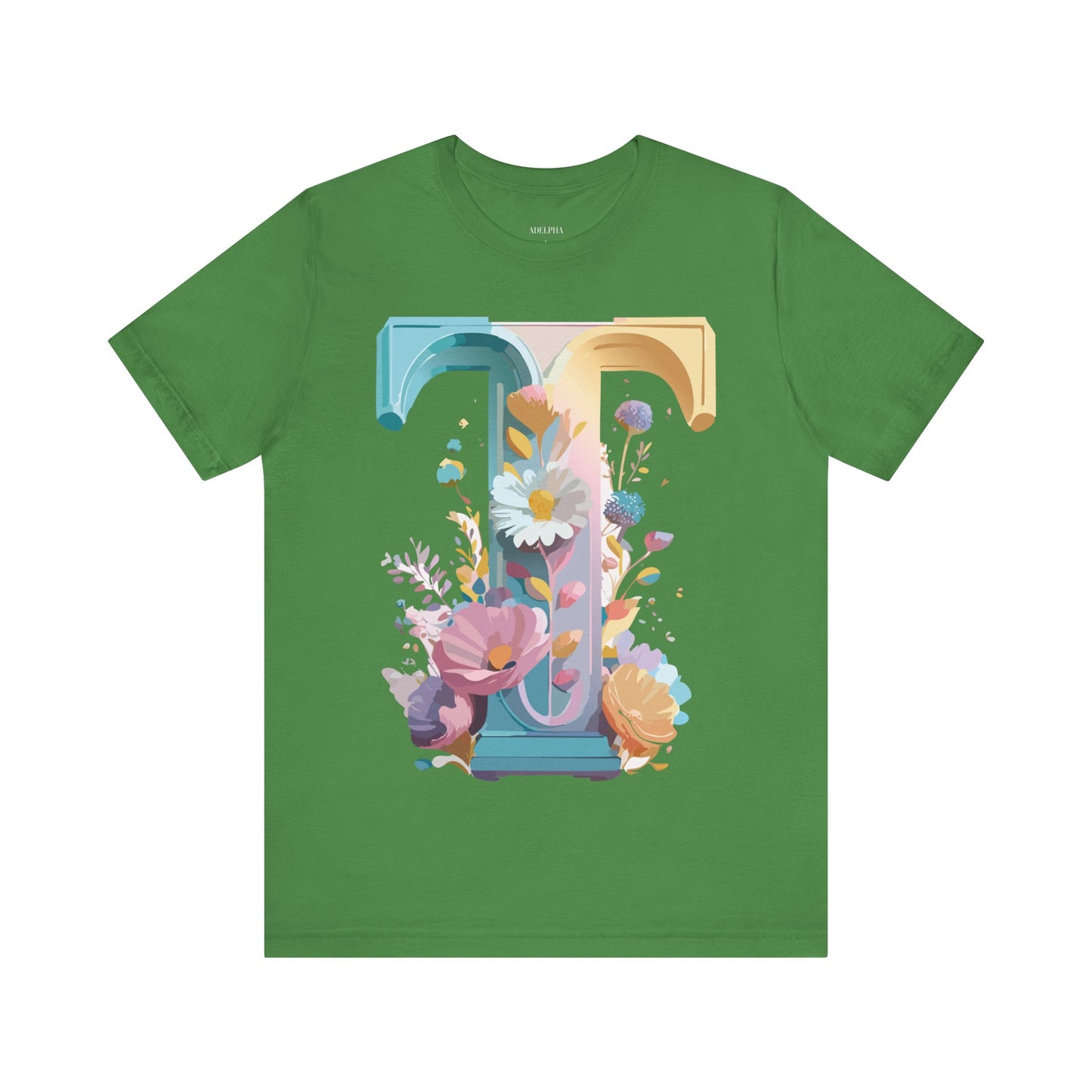 Natural Cotton Tee Shirt - Letters Collection - T Printify