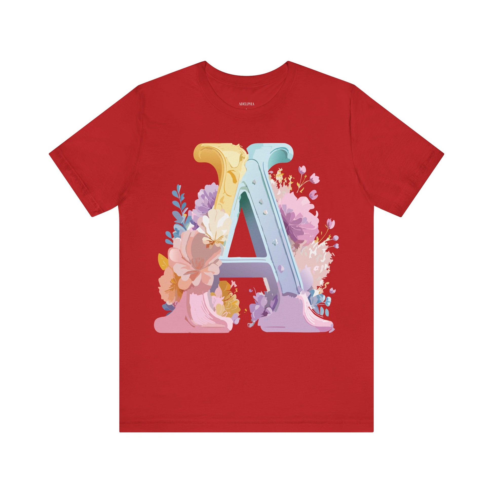 Natural Cotton Tee Shirt - Letters Collection - A Printify