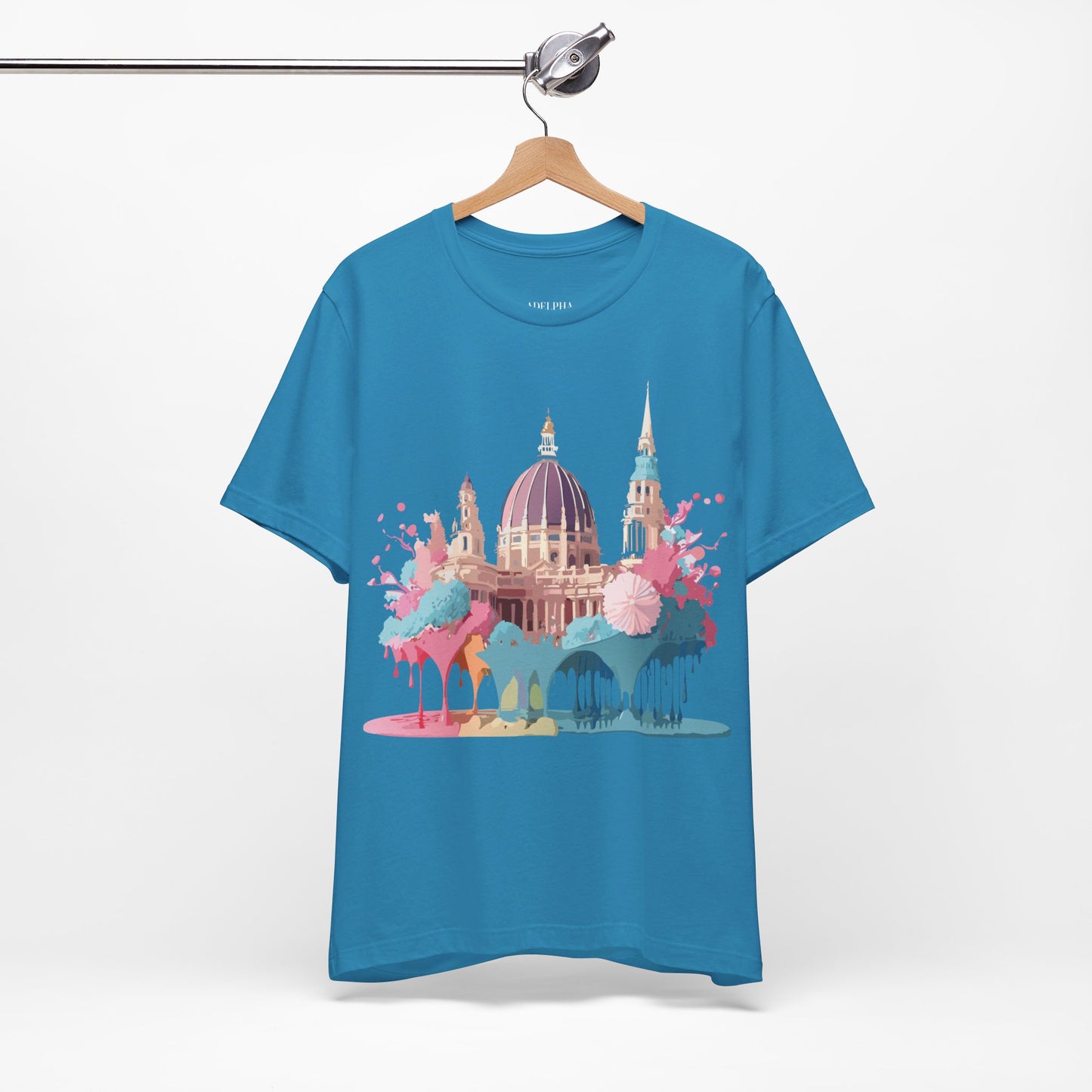 Natural Cotton Tee Shirt - Beautiful Places Collection - Vienna Printify