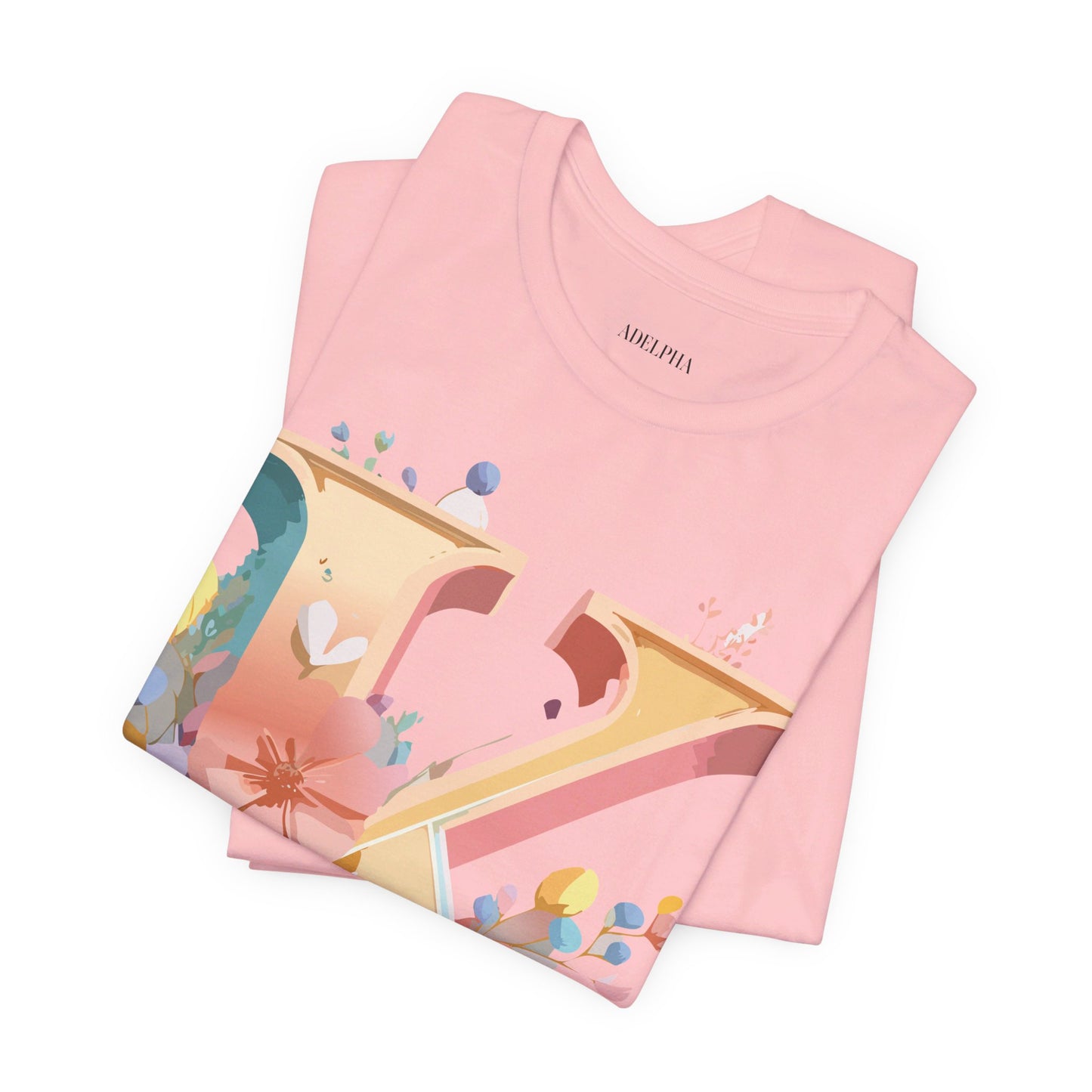 Natural Cotton Tee Shirt - Letters Collection - K Printify