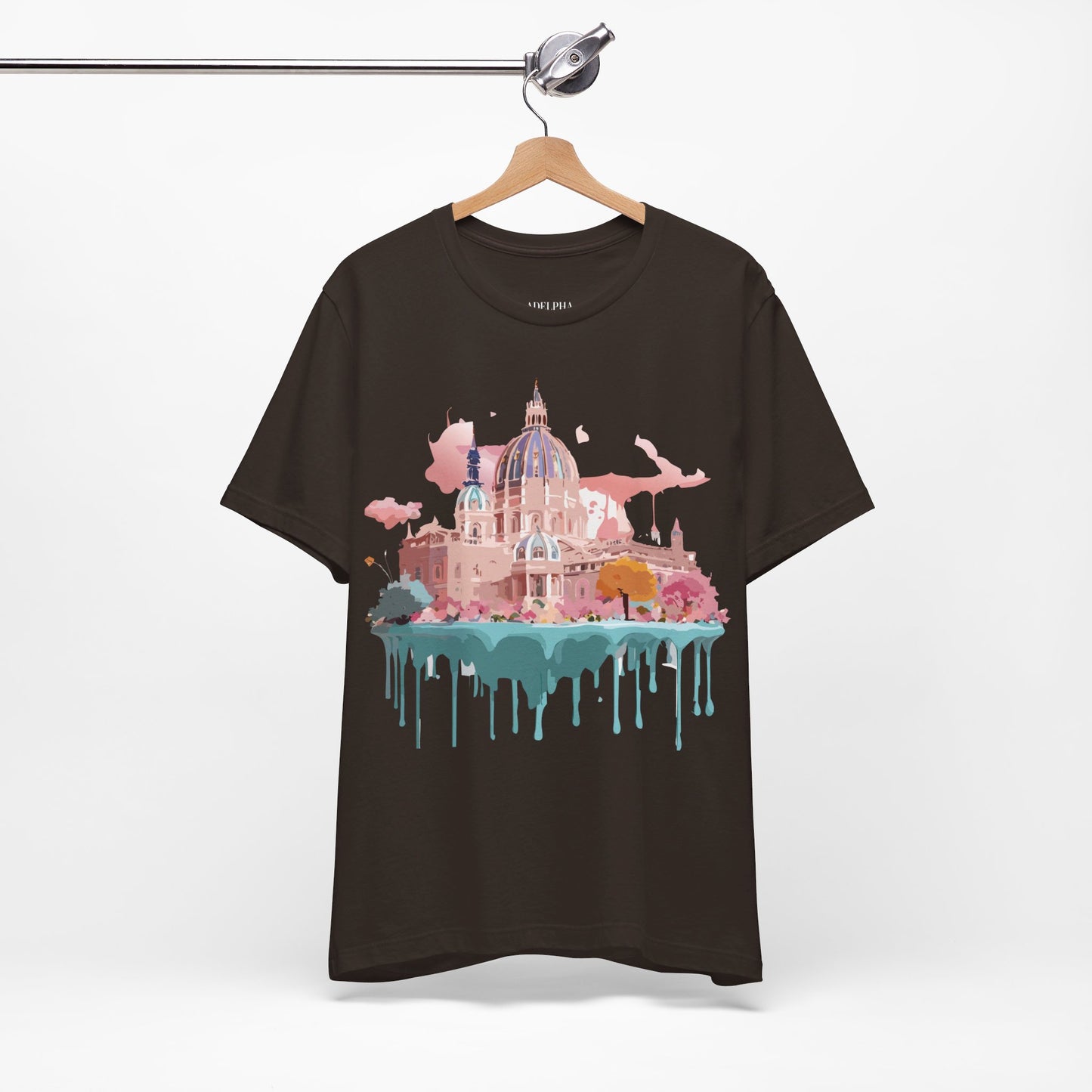 Natural Cotton Tee Shirt - Beautiful Places Collection - Vienna Printify
