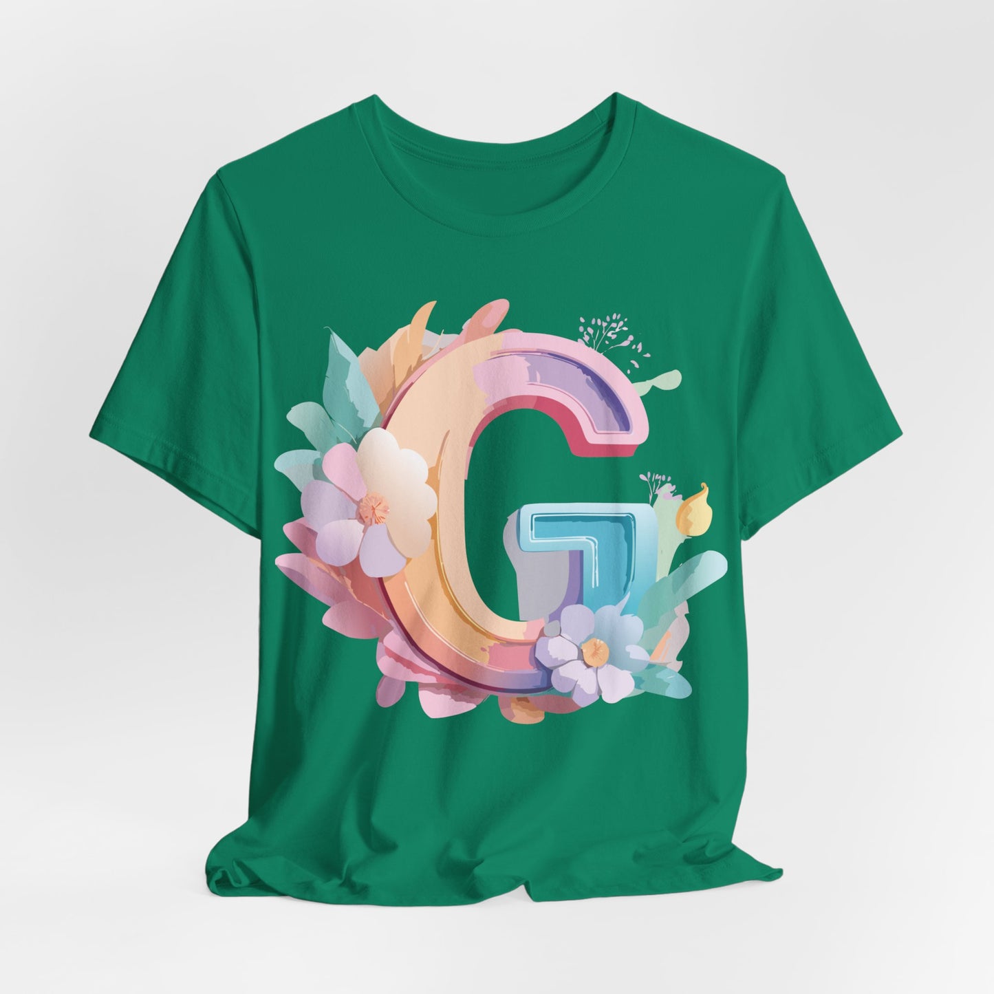 Natural Cotton Tee Shirt - Letters Collection - G Printify