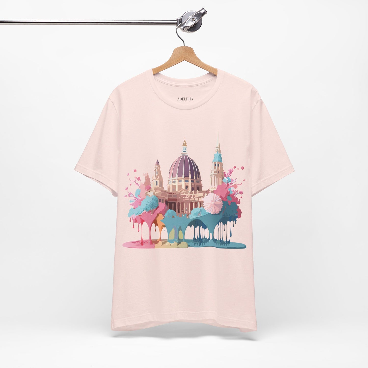 Natural Cotton Tee Shirt - Beautiful Places Collection - Vienna Printify