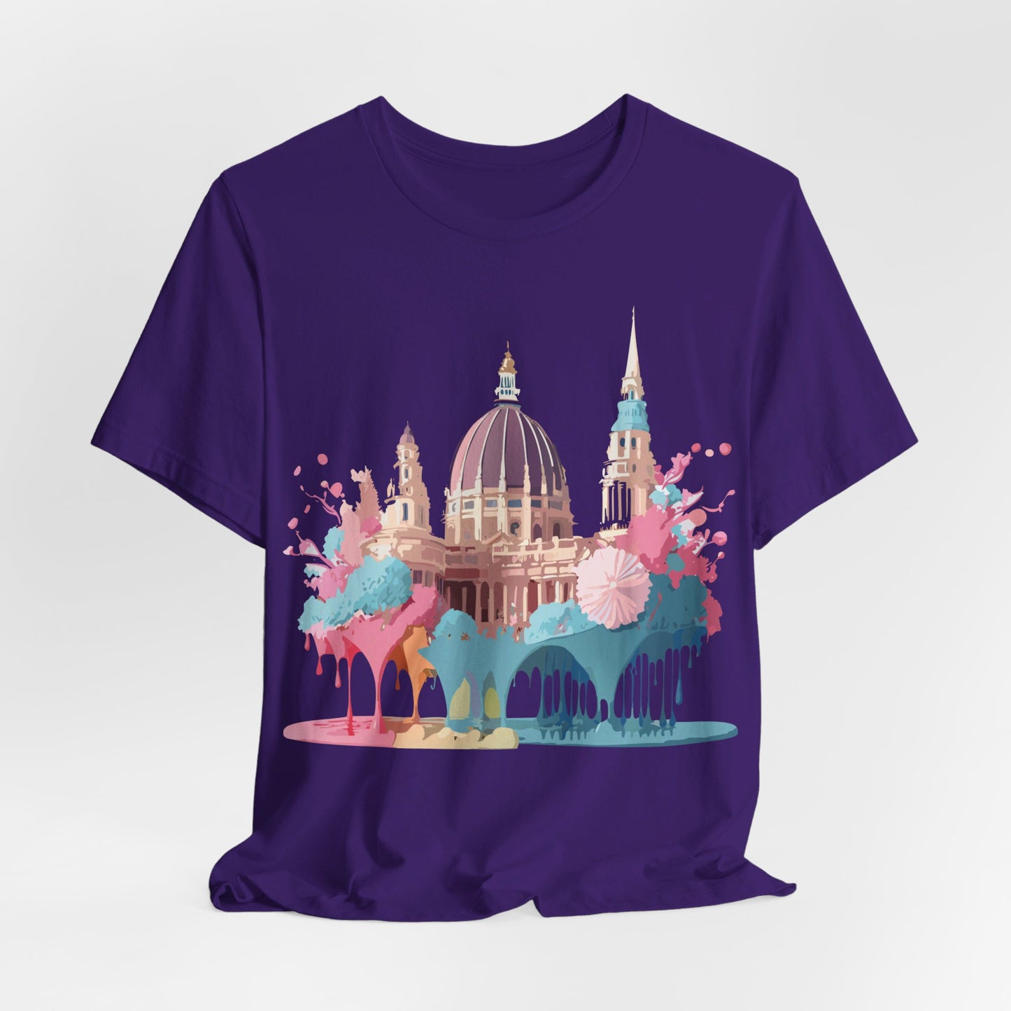 Natural Cotton Tee Shirt - Beautiful Places Collection - Vienna Printify