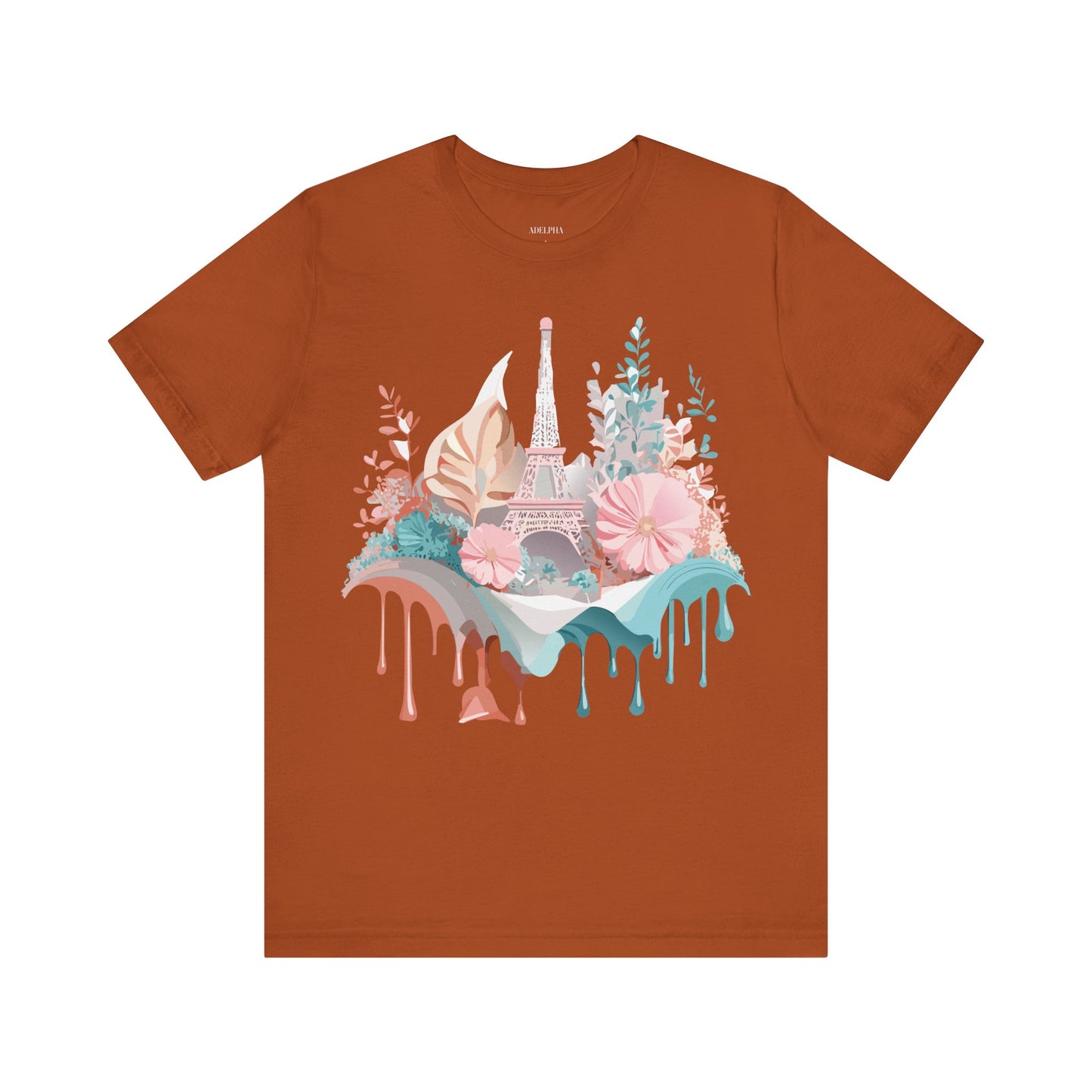 Natural Cotton Tee Shirt - Beautiful Places Collection - Paris Printify
