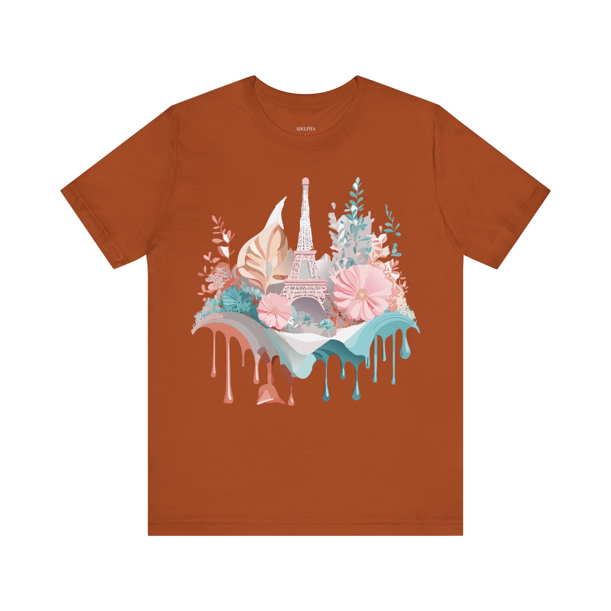 Natural Cotton Tee Shirt - Beautiful Places Collection - Paris Printify