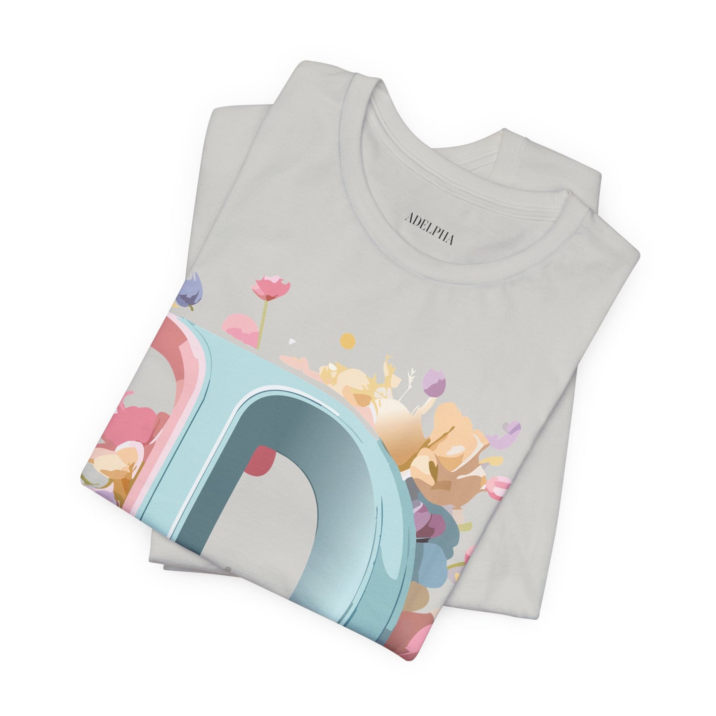 Natural Cotton Tee Shirt - Letters Collection - D Printify