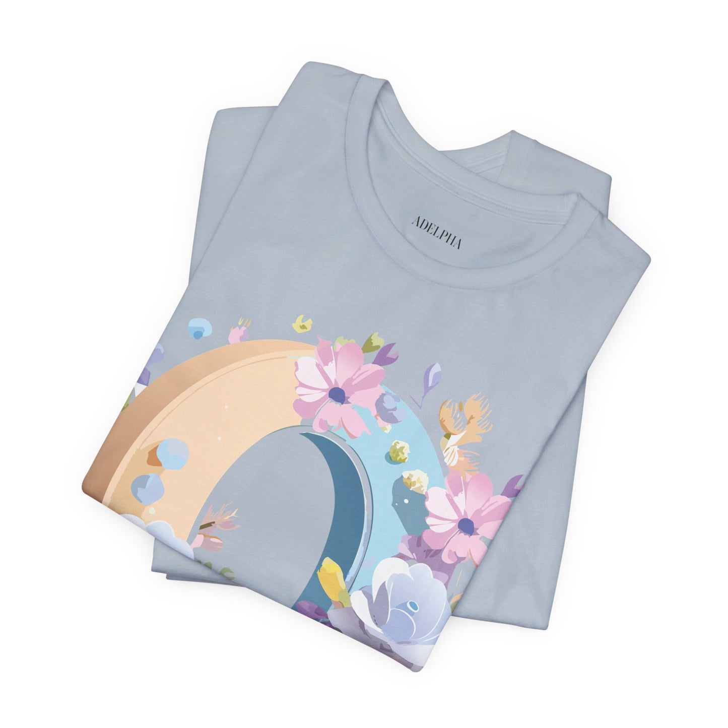 Natural Cotton Tee Shirt - Letters Collection - O Printify